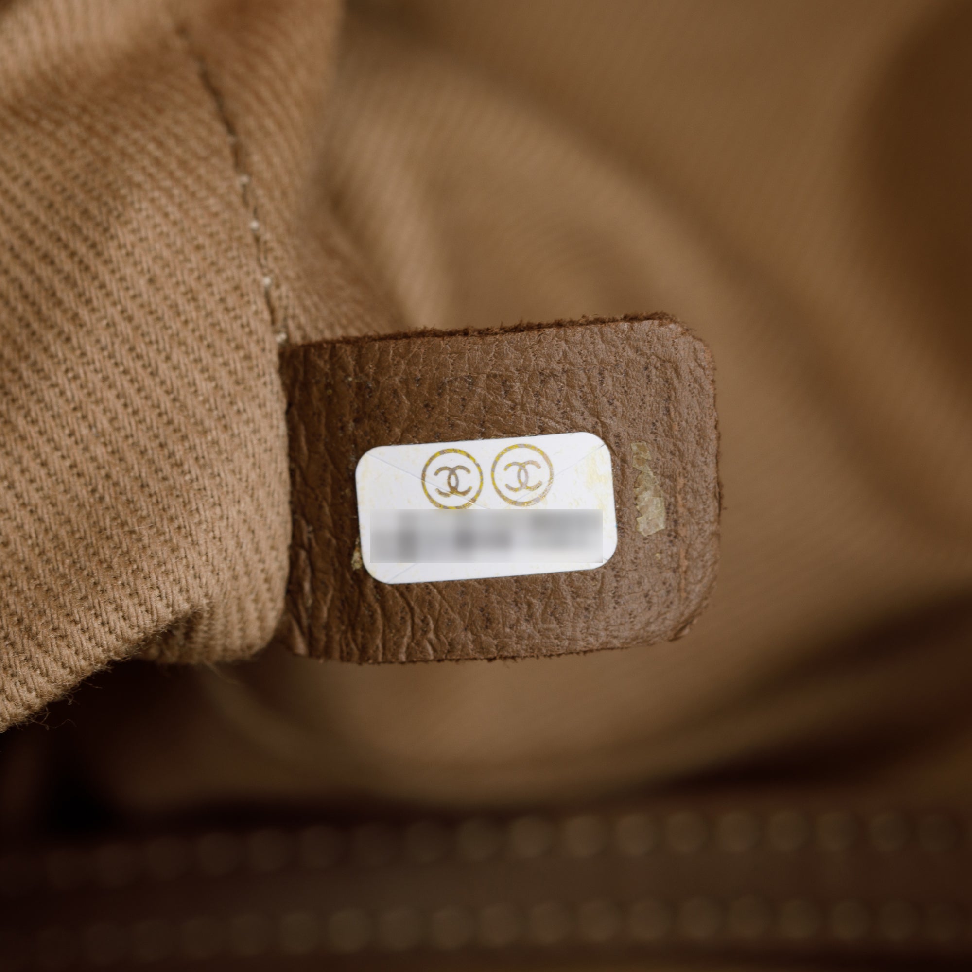 Chanel Beige Caviar Leather Large Reissue Tote w/ Authenticity Card