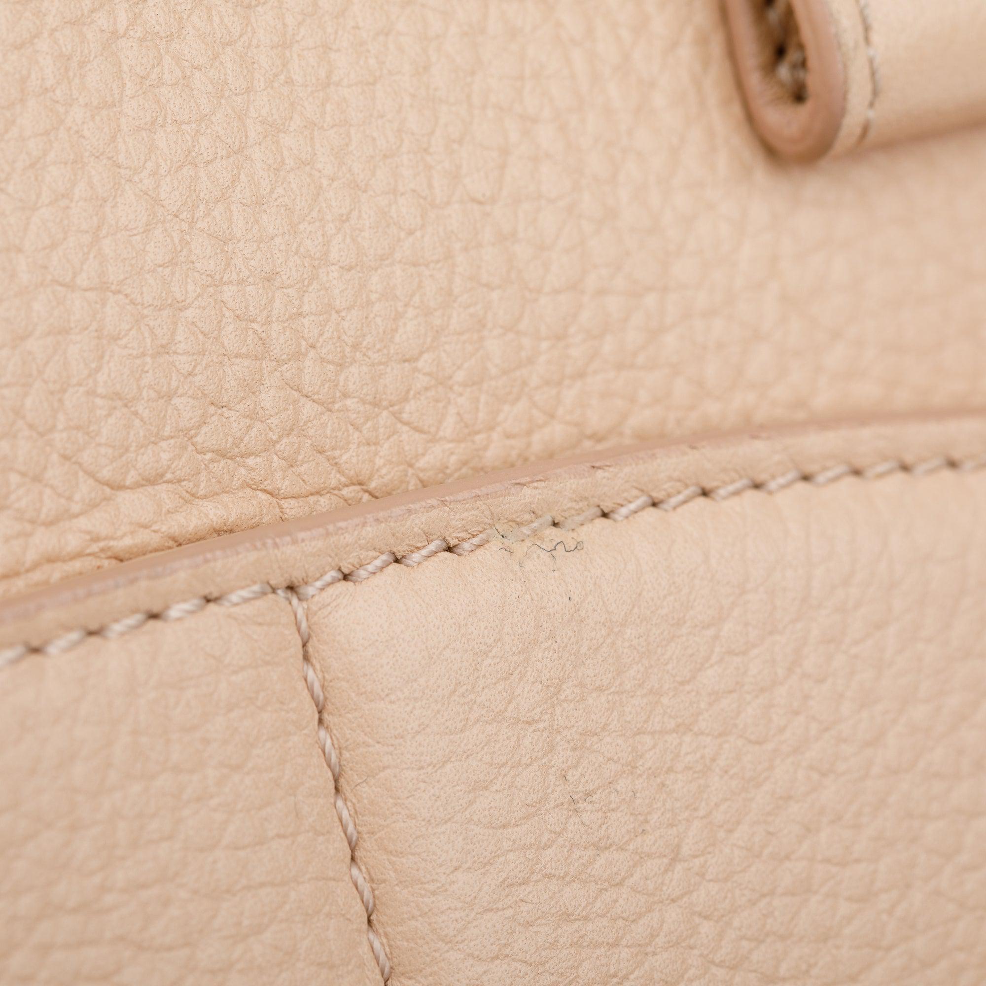 Chanel Beige Caviar Leather Medium Neo Excecutive Tote w/ Strap & Authenticity Card