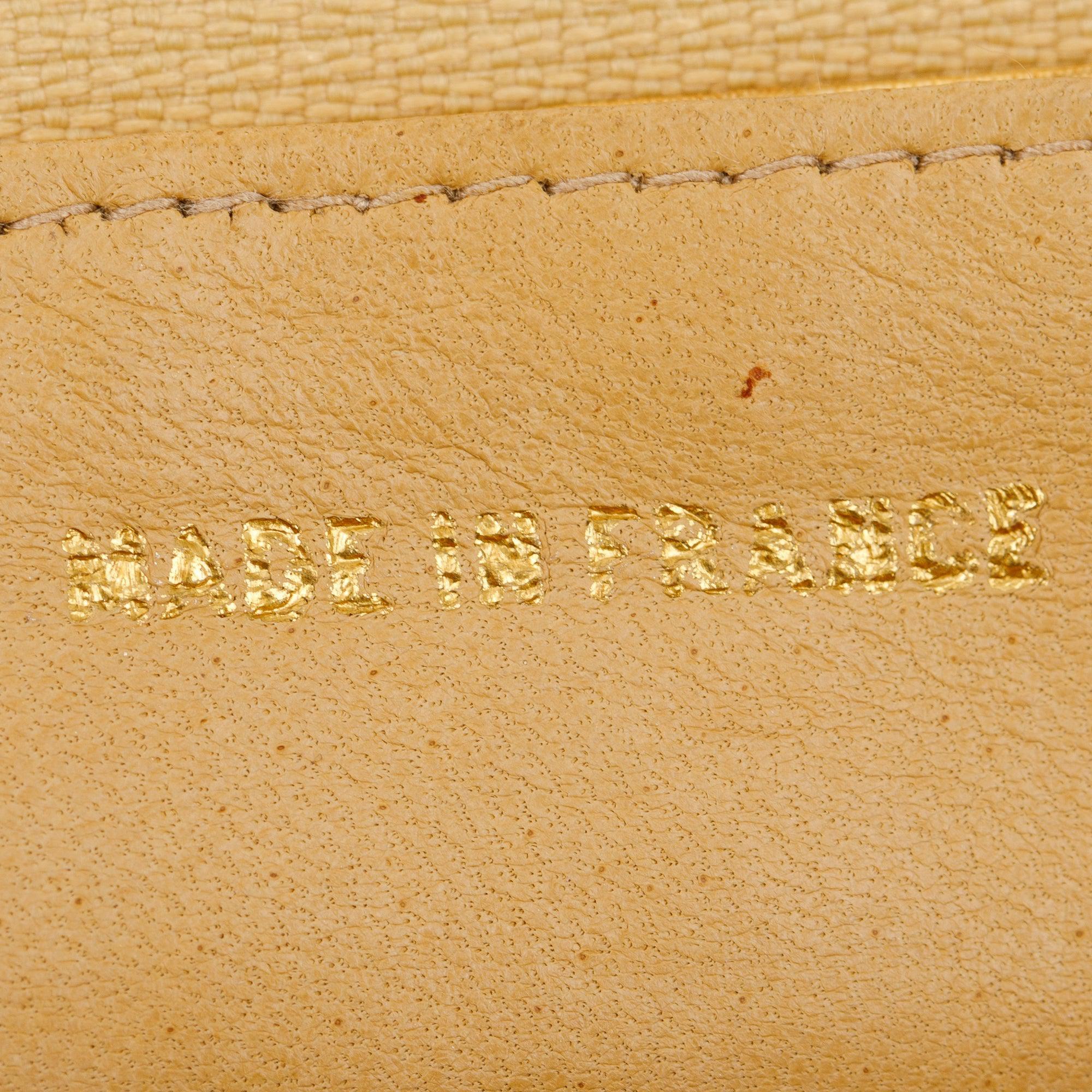 Chanel Beige Caviar Leather Timeless Wallet on Chain