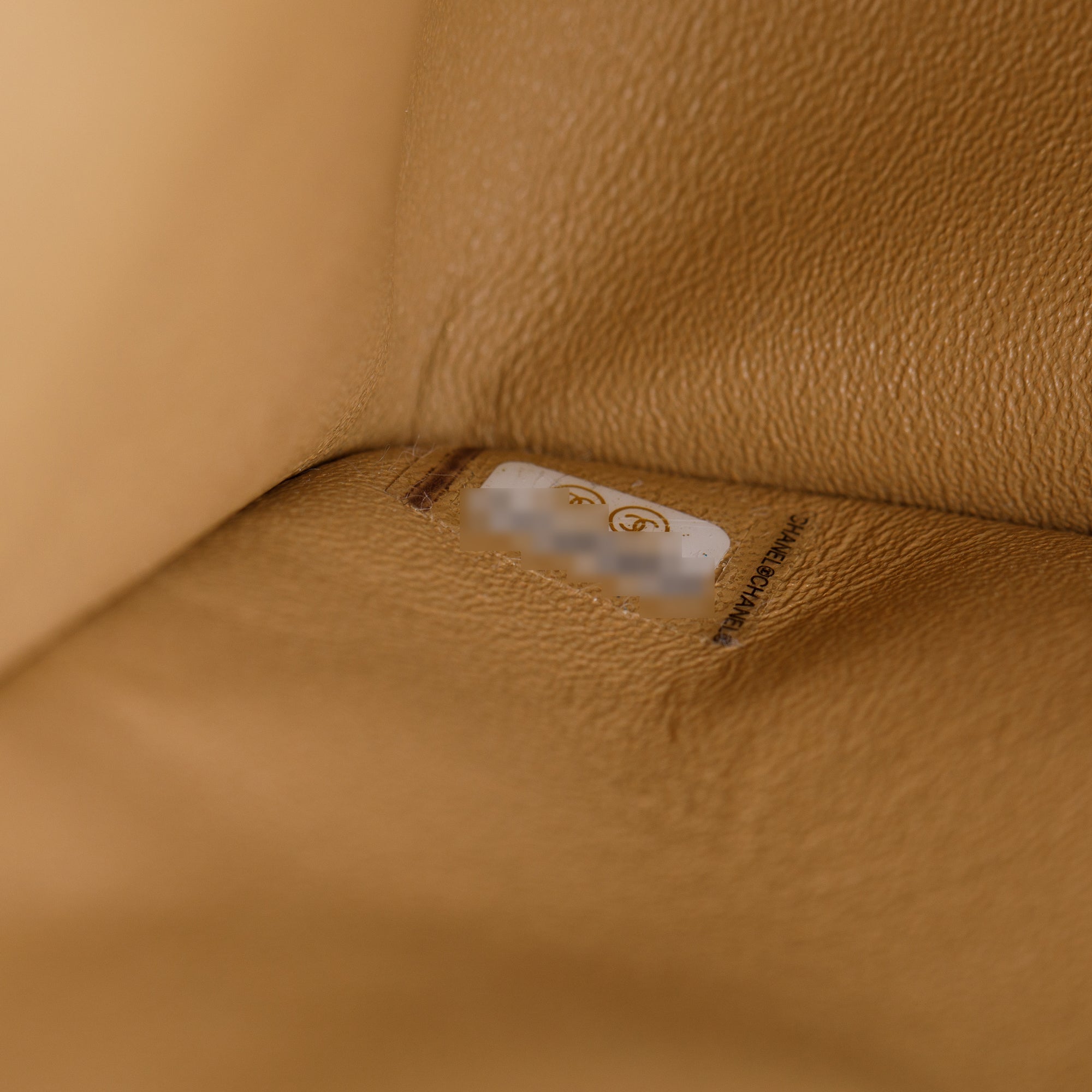 Chanel Beige Lambskin Classic Jumbo Double Flap Bag