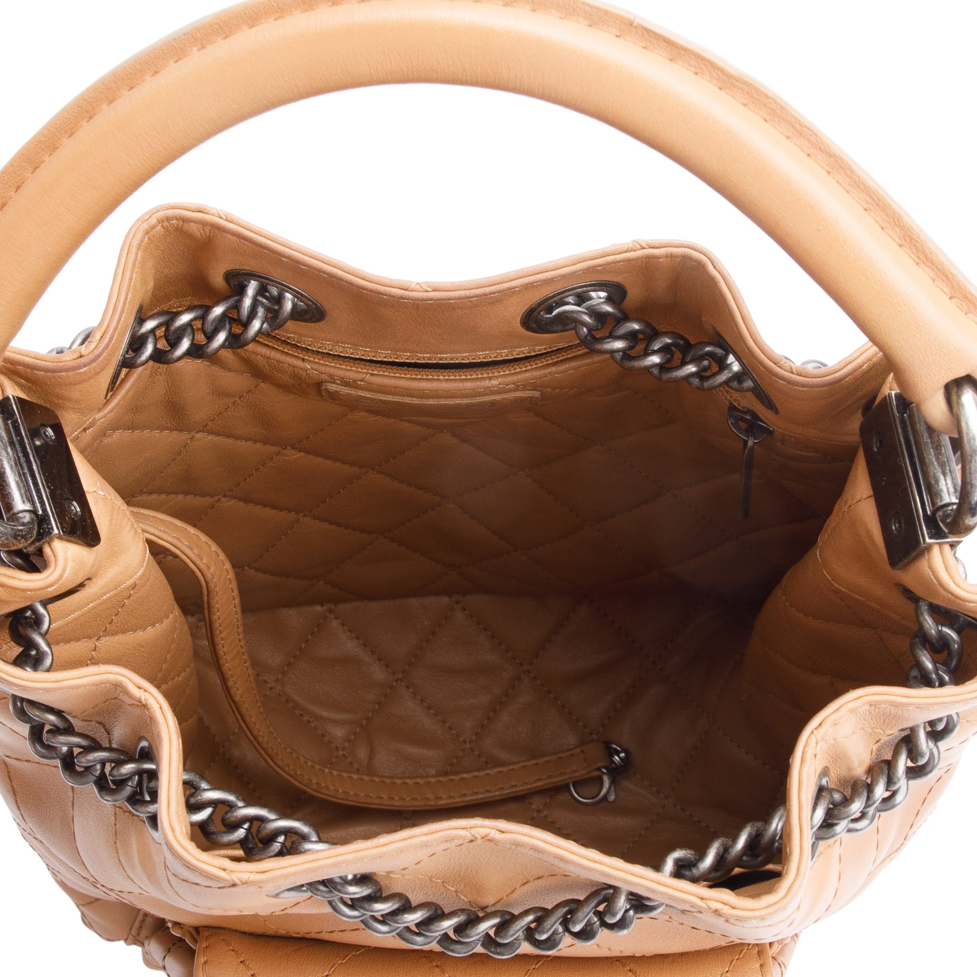 Chanel Beige Quilted Calfskin Leather Medium Urban Luxury Backpack w/ Authenticity Card