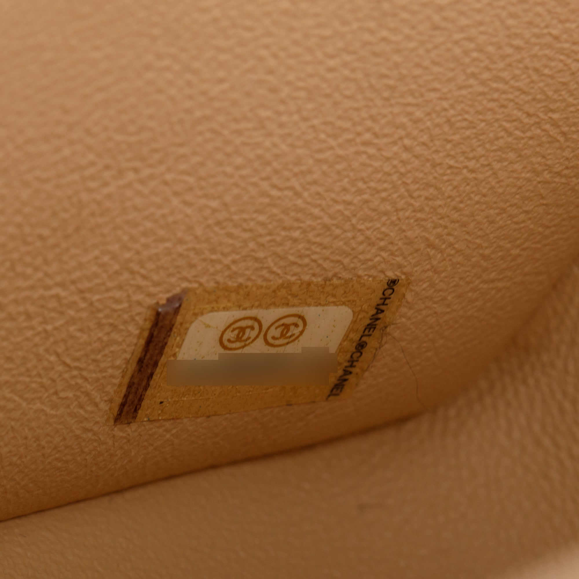 Chanel Beige Quilted Lambskin Leather Classic Jumbo Double Flap Bag w/ Authenticity Card