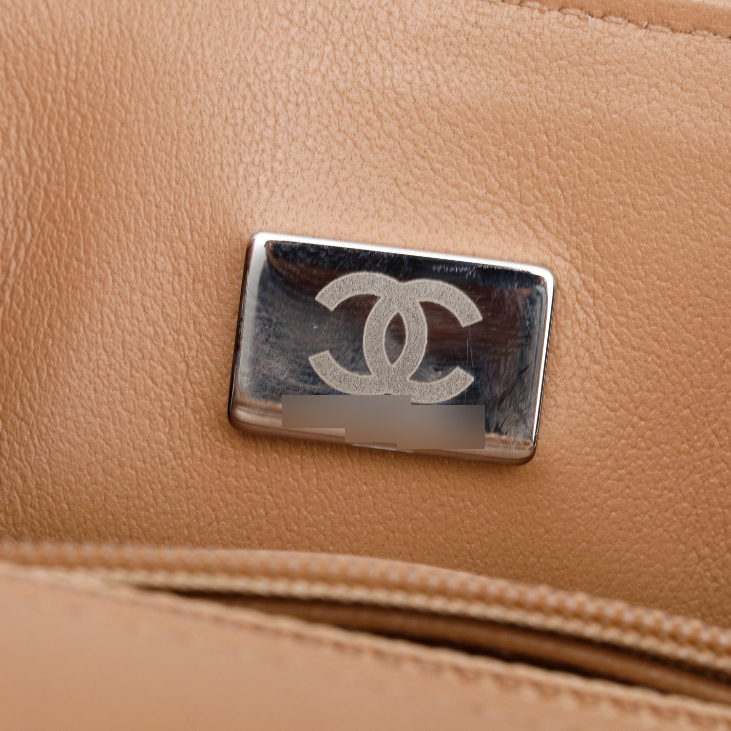 Chanel Beige Quilted Lambskin Leather Classic Mini Rectangular Flap Bag w/ Box