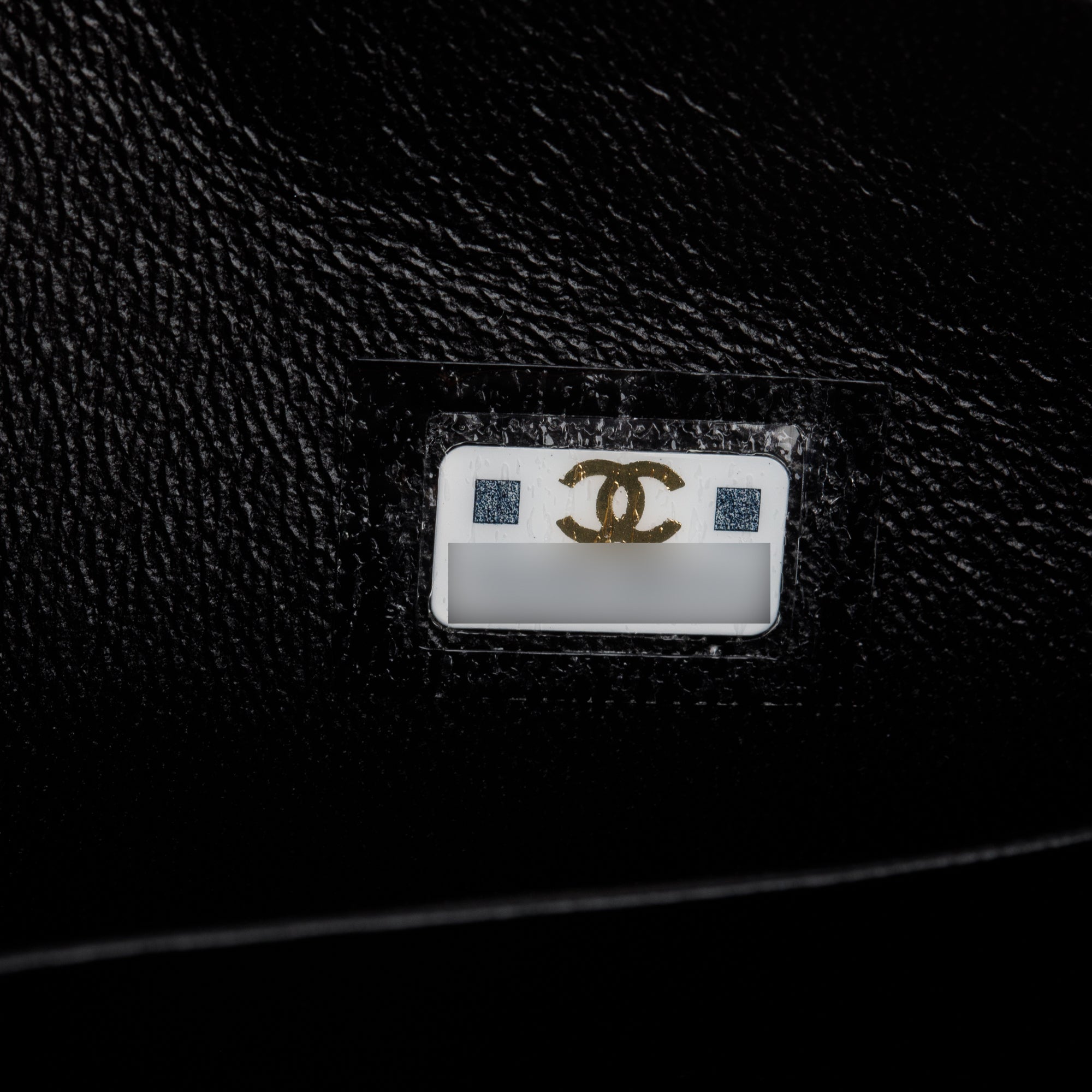 Chanel Black 2023 Lambskin Enamel Top Handle Phone Holder