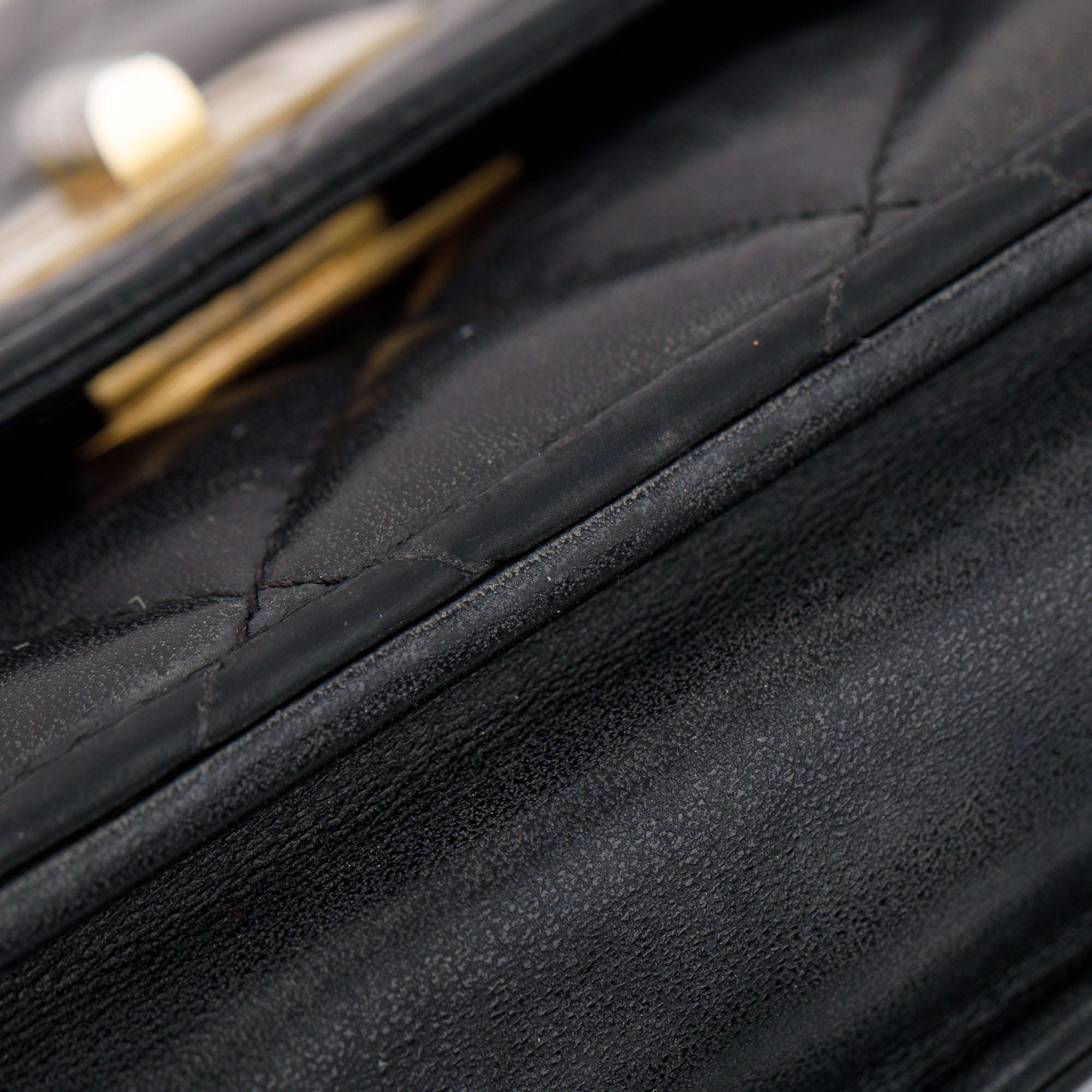 Chanel Black Aged Calfskin Leather Reissue Wallet on Chain w/ Box, Receipt & Authenticity Card