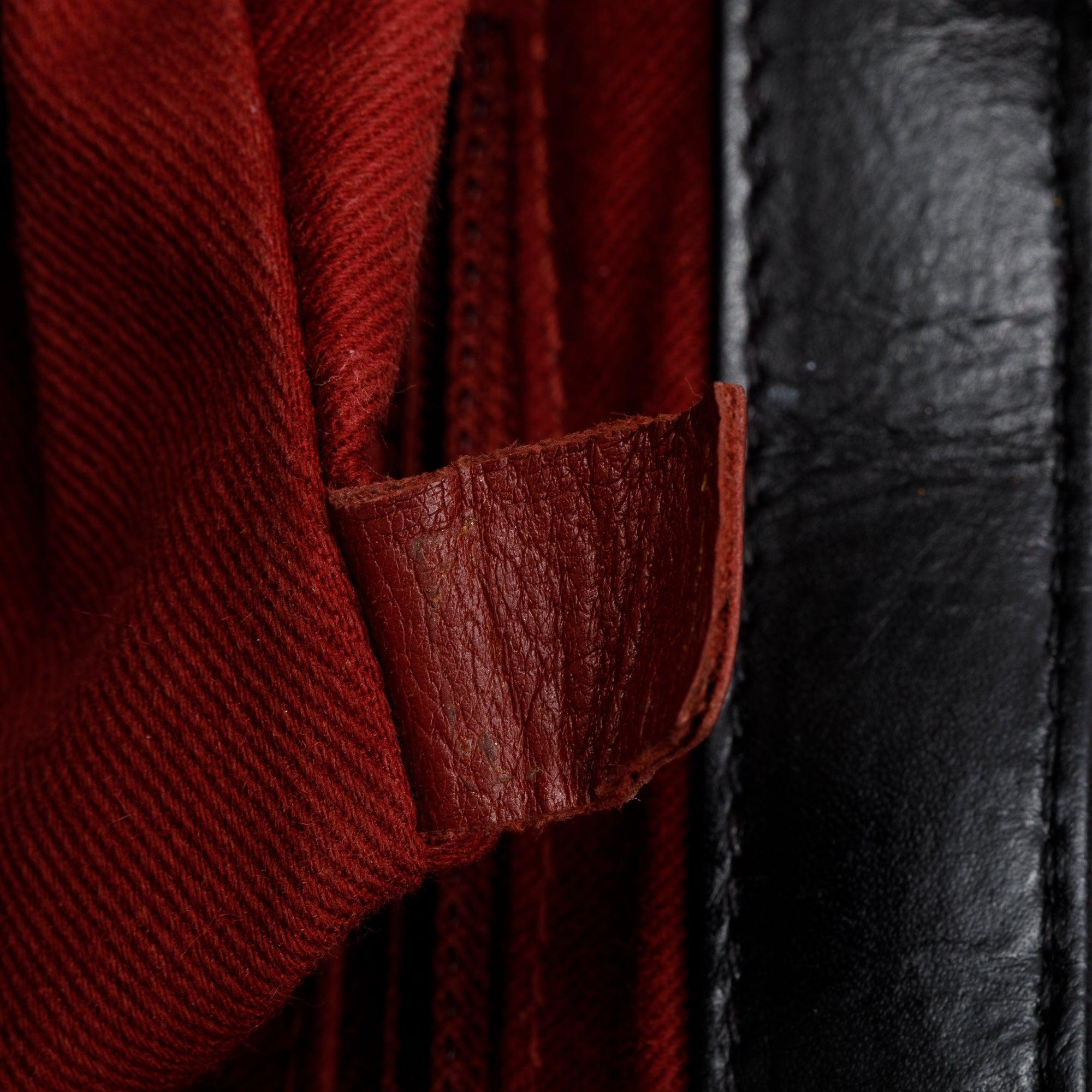 Chanel Black Aged Calfskin Leather Small Pondicherry Flap Bag