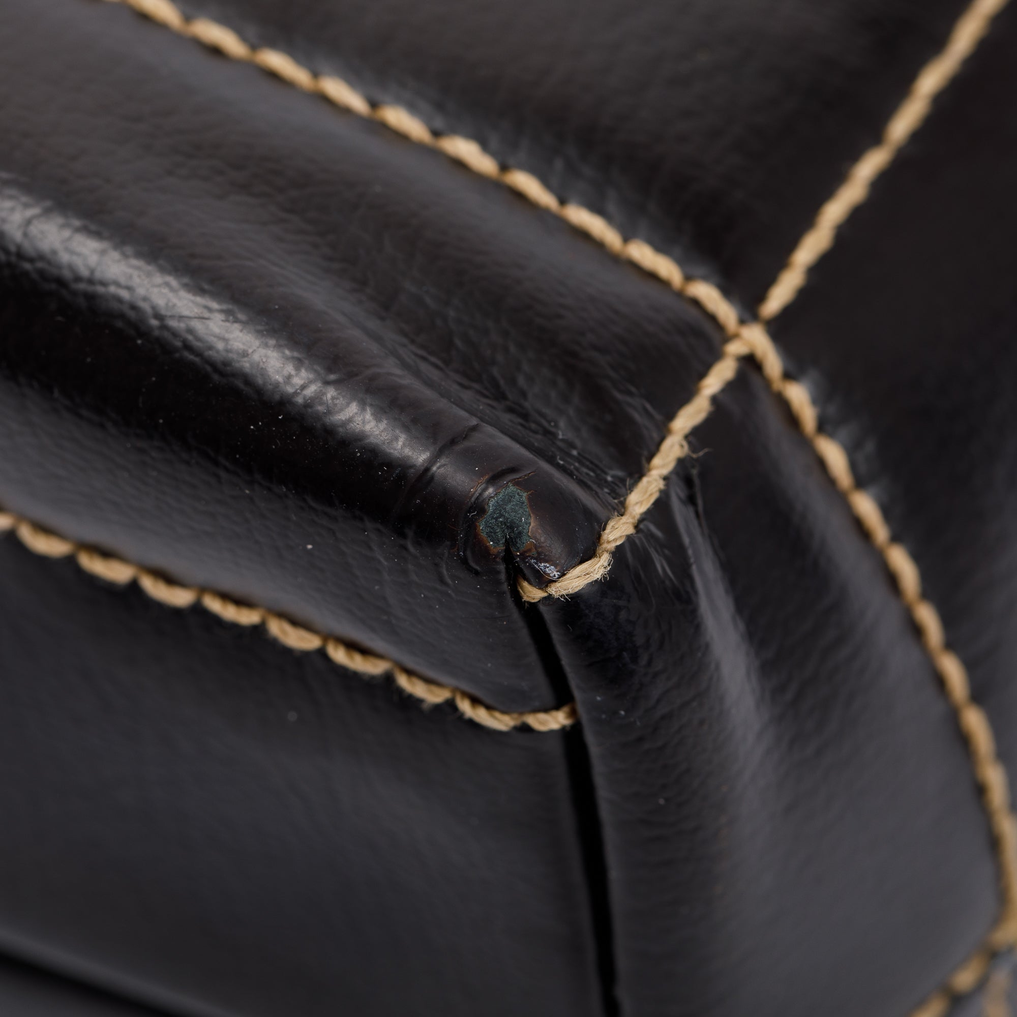 Chanel Black Cafskin Leather Wild Stitch Choco Bar Tote