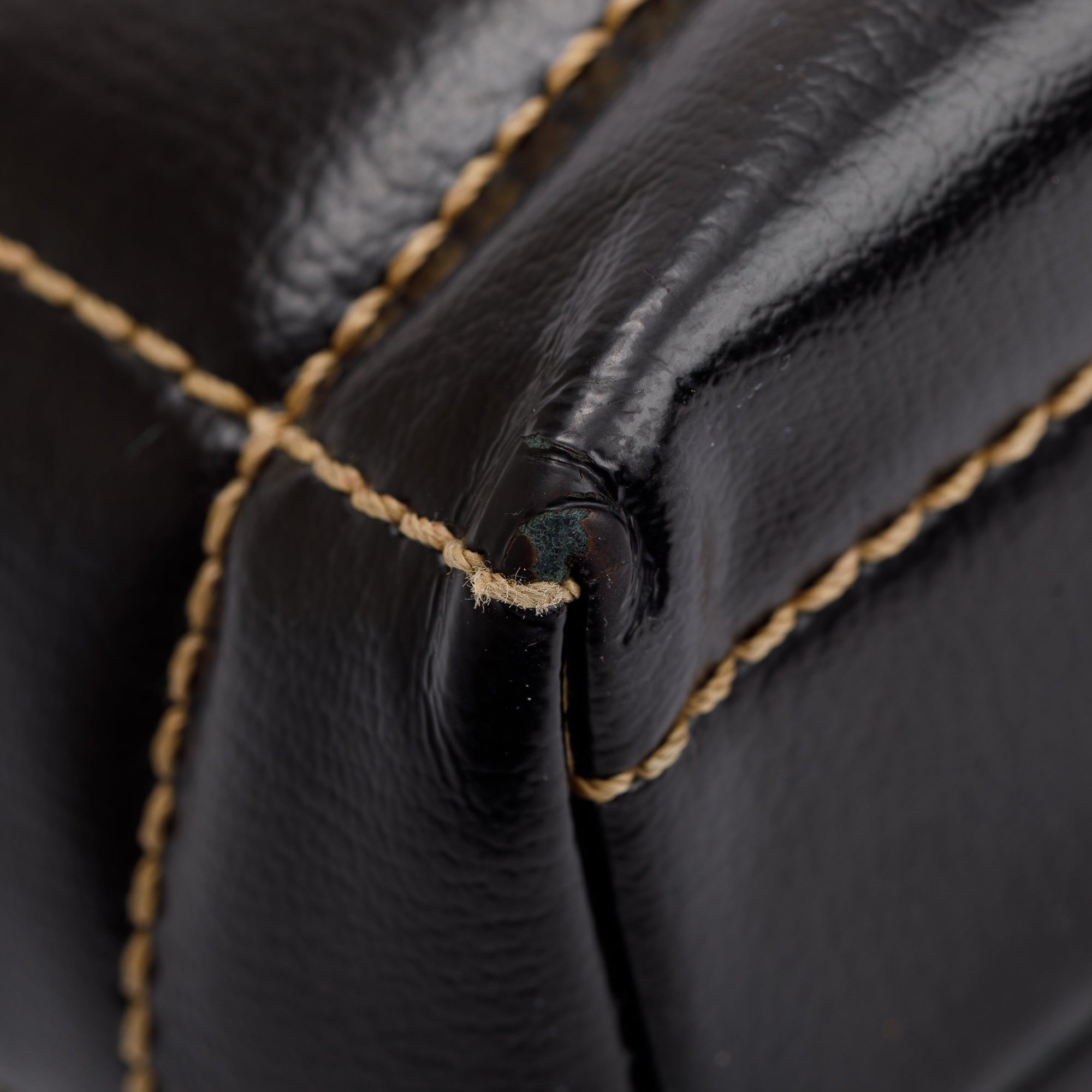 Chanel Black Cafskin Leather Wild Stitch Choco Bar Tote