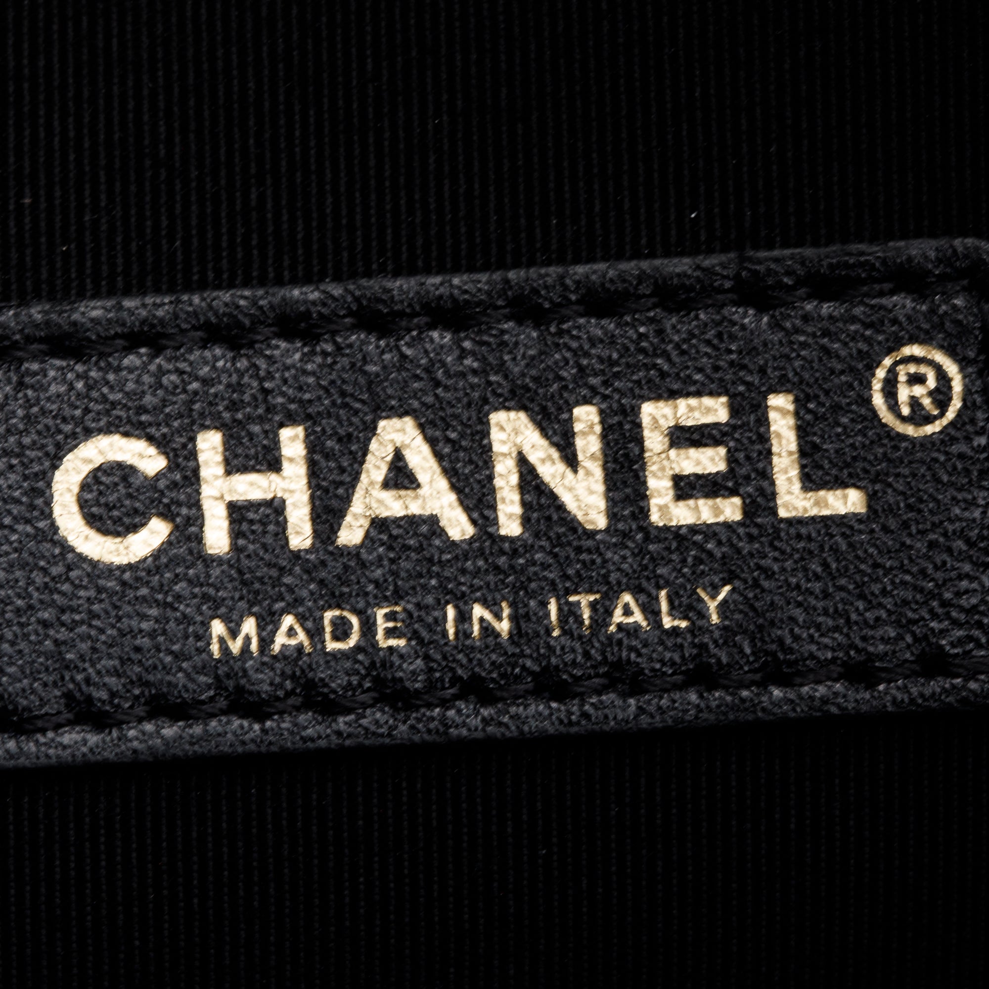 Chanel Black Calfskin Leather Large 31 Shopping Tote w/ Authenticity Card