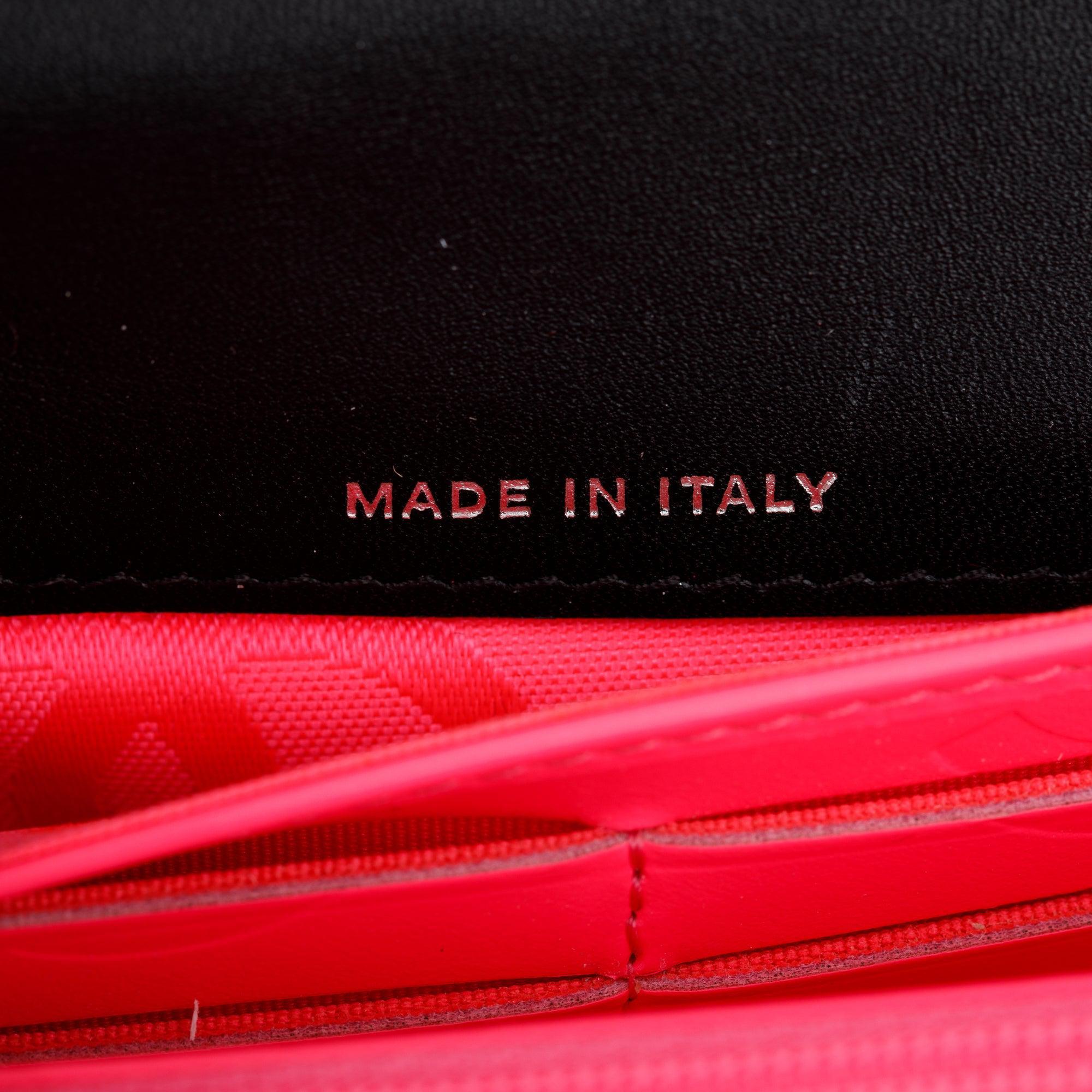 Chanel Black Calfskin Leather Ligne Cambon Continental Flap Wallet w/ Box & Authenticity Card