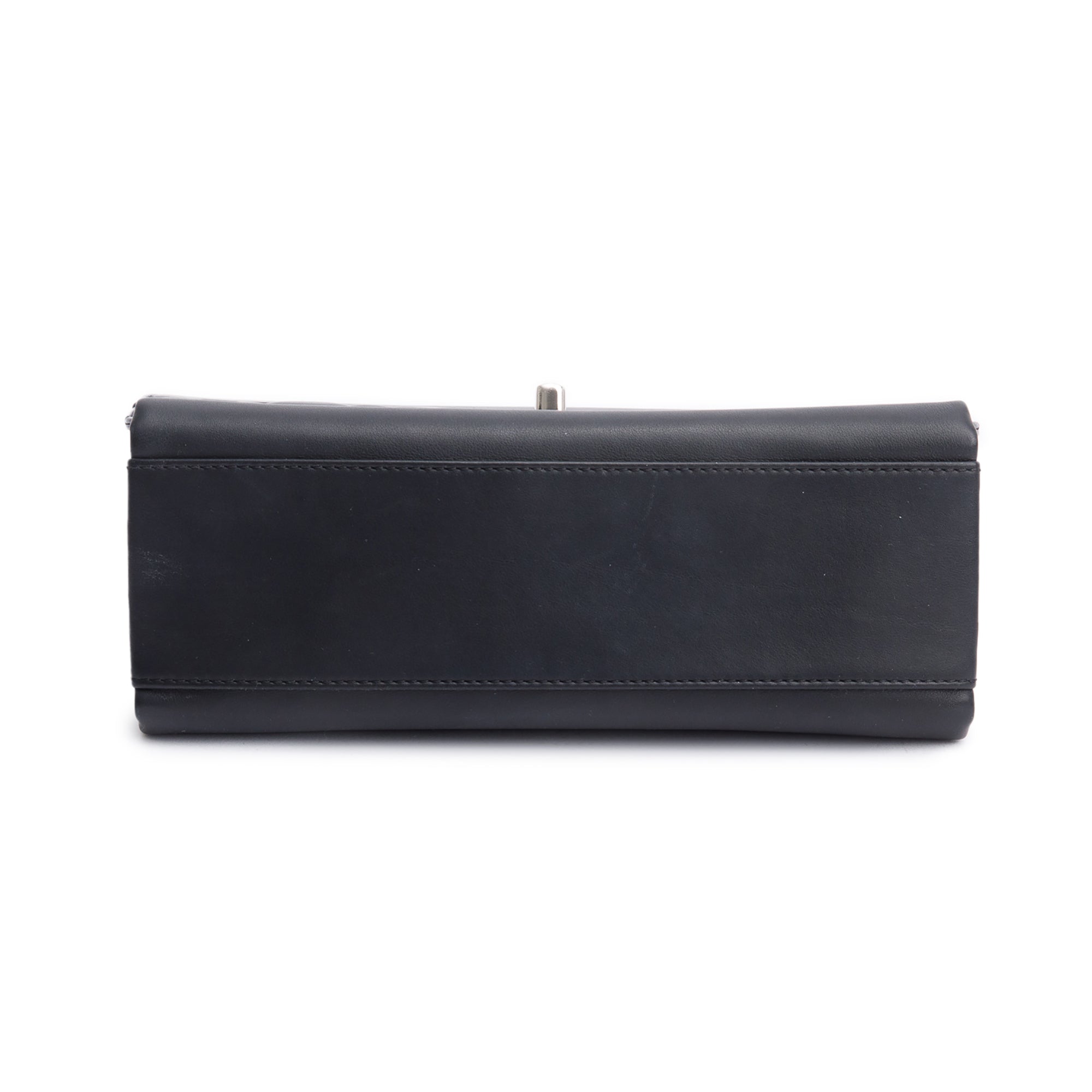 Chanel Black Calfskin Leather Small Tramezzo Flap Bag w/ Box, Receipt & Authenticity Card