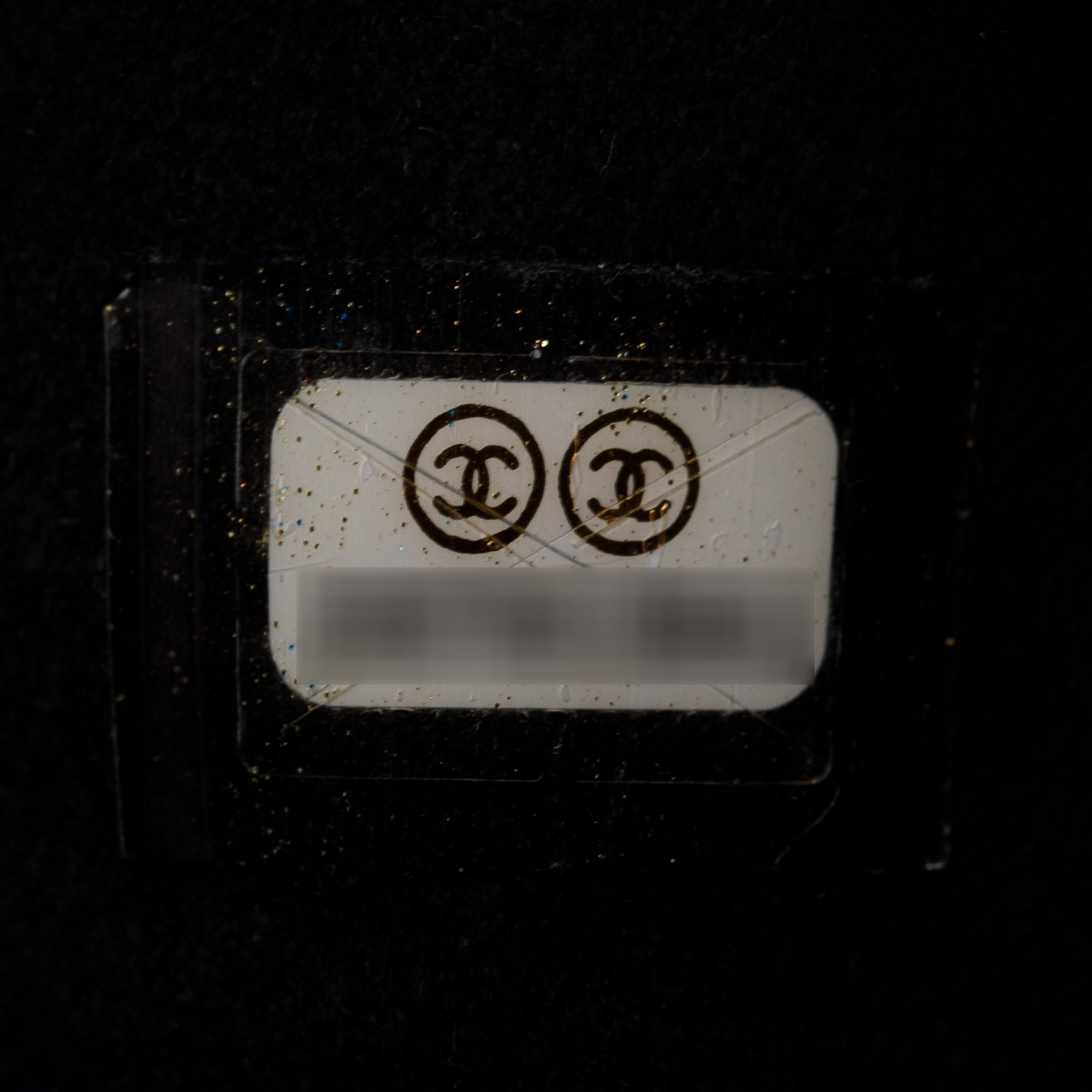 Chanel Black Calfskin Leather Strass Studded Phone Holder Clutch w/ Strap