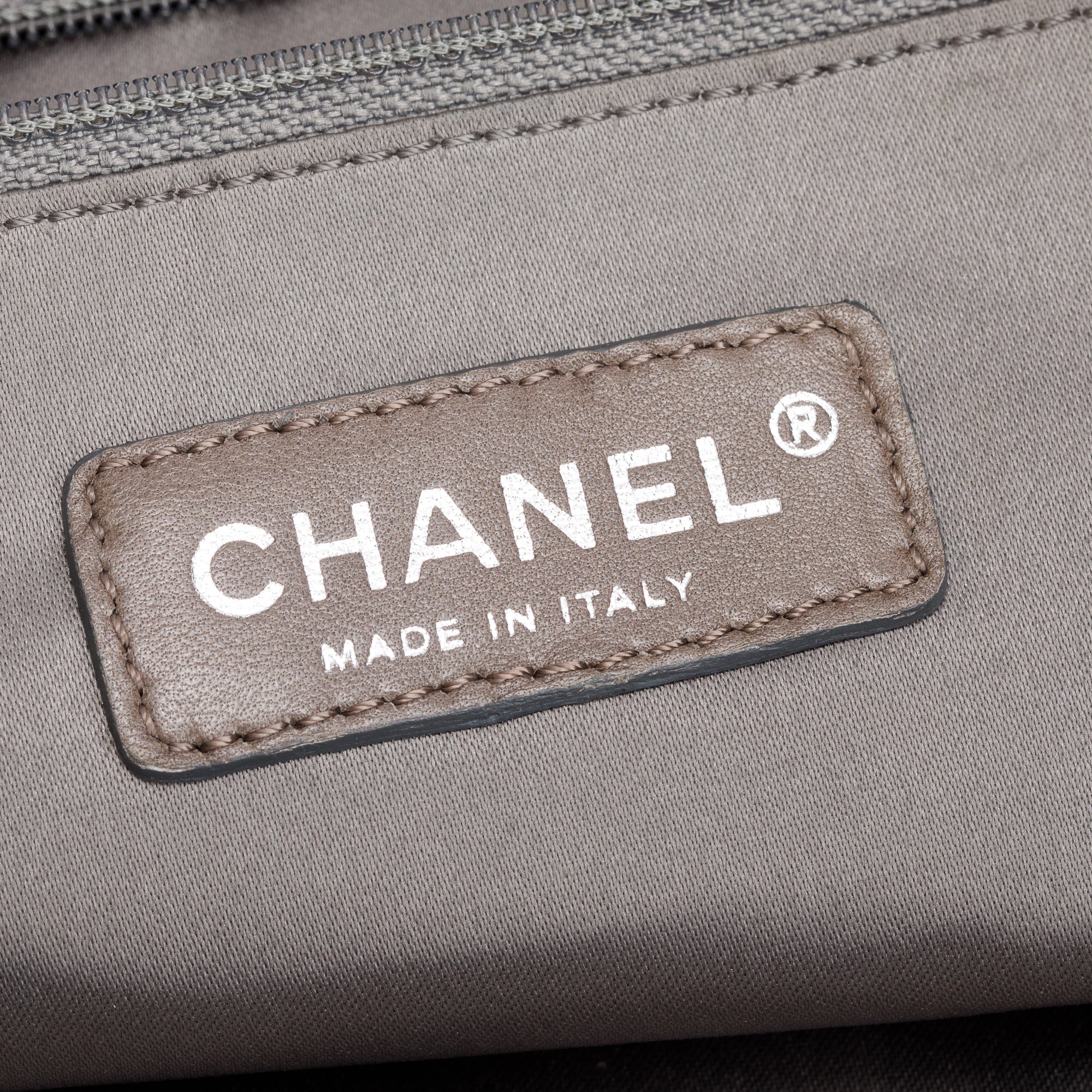 Chanel Black Calfskin/Patent Leather Brooklyn Tote Bag w/ Authenticity Card