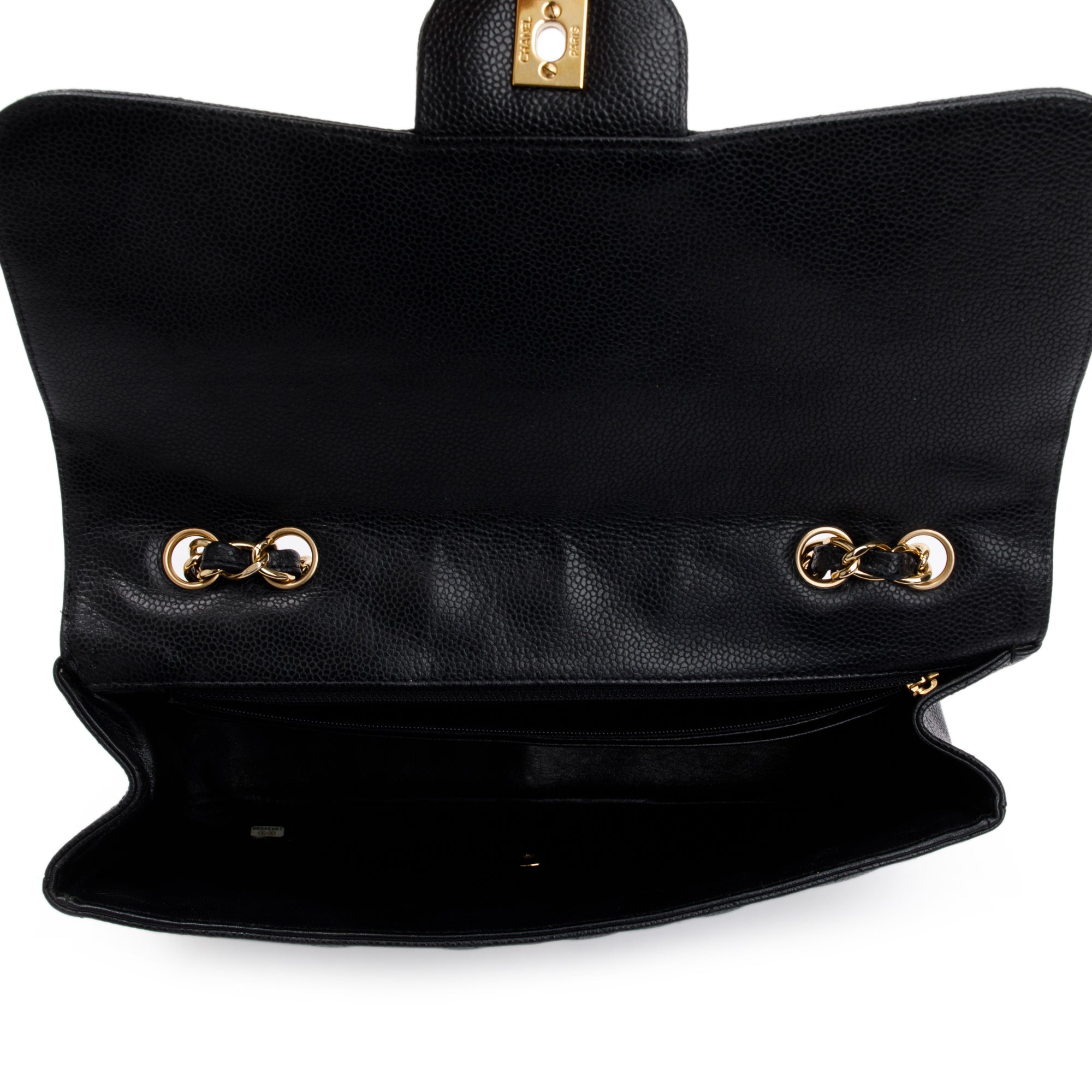 Chanel Black Caviar Classic Jumbo Single Flap Bag