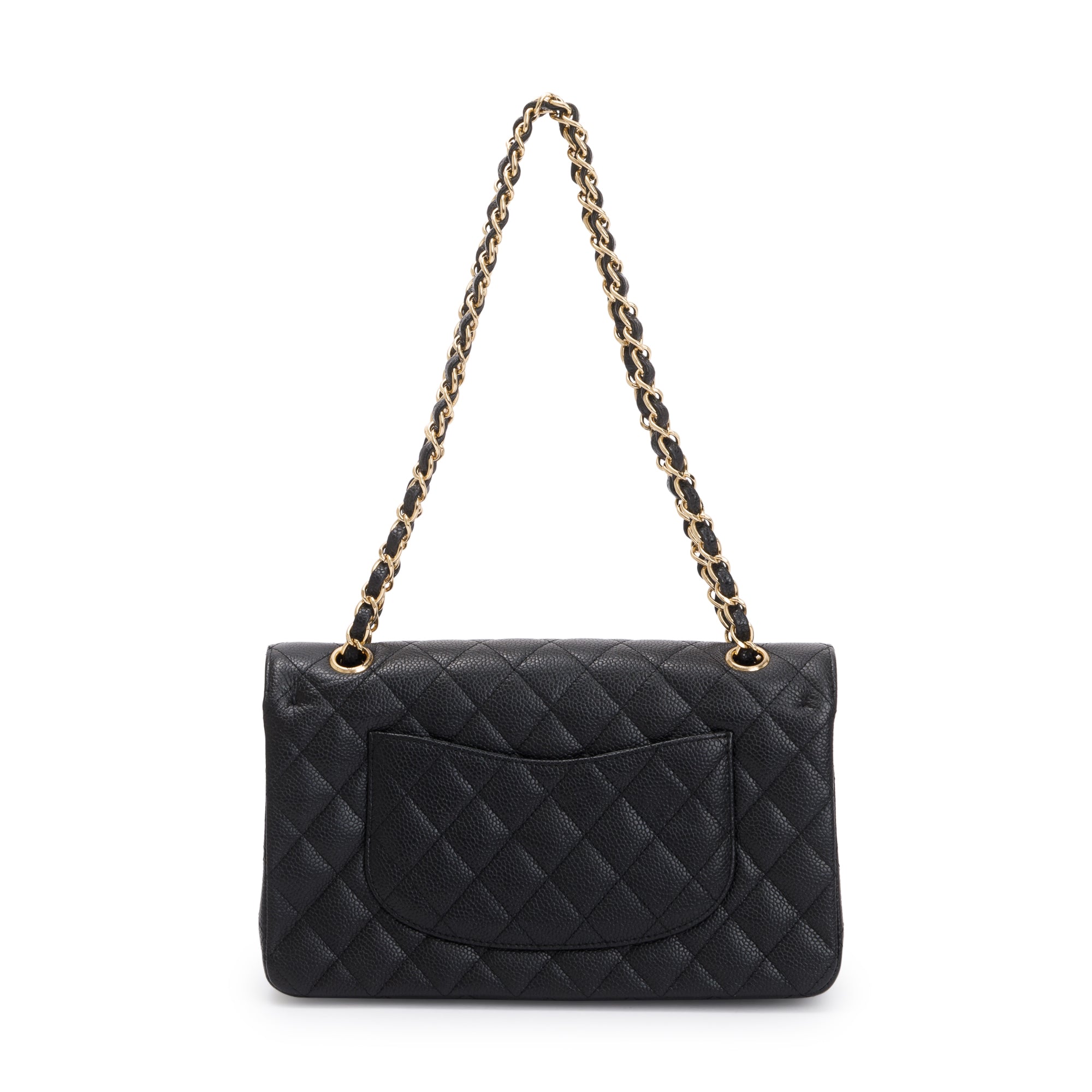 Chanel Black Caviar Classic Medium Double Flap Bag w/ Box & Authentici –  Oliver Jewellery