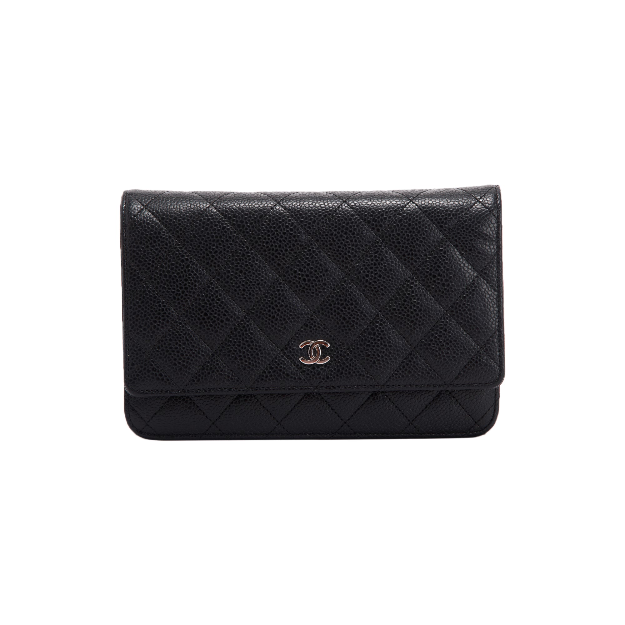 Chanel Black Caviar Classic Wallet on Chain