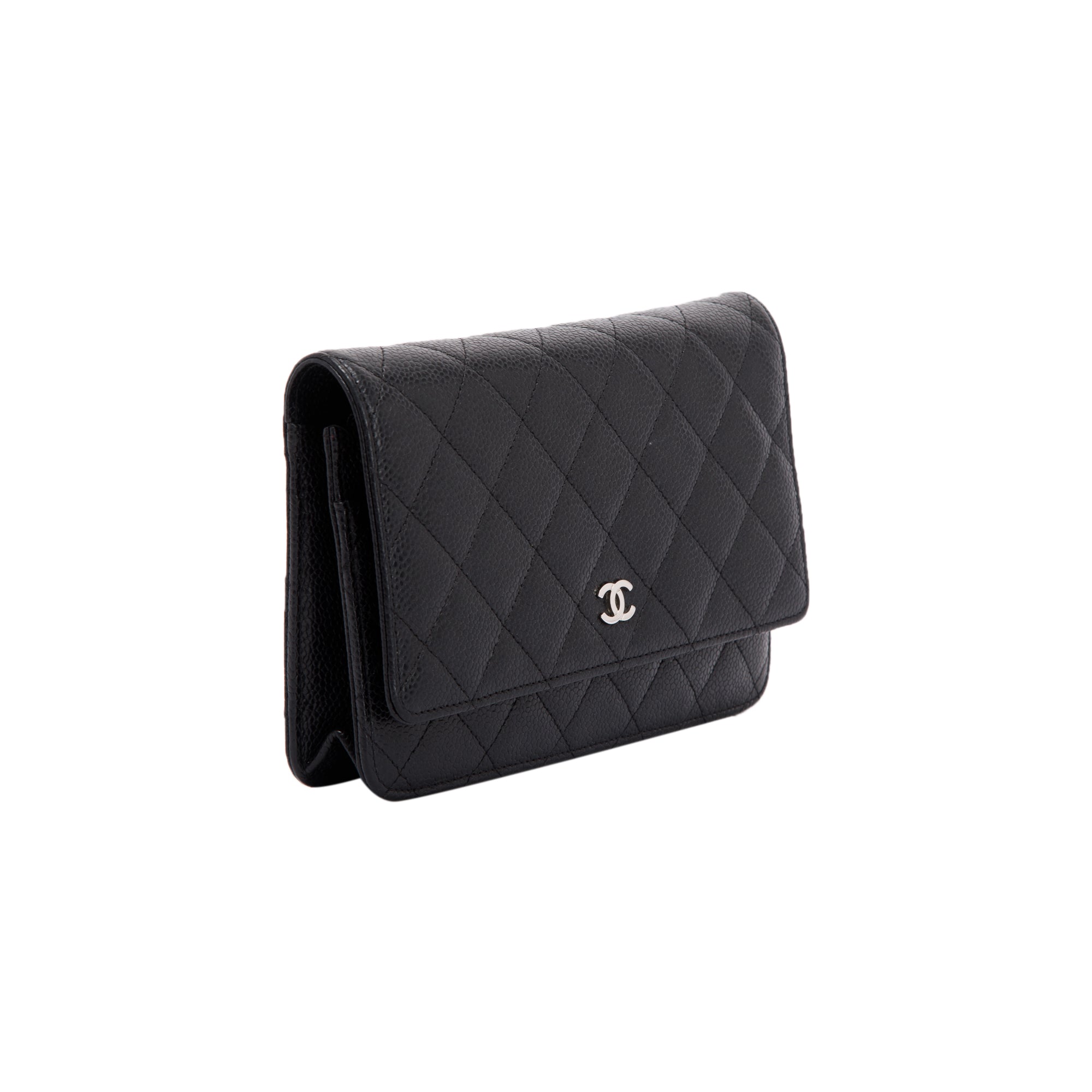 Chanel Black Caviar Classic Wallet on Chain
