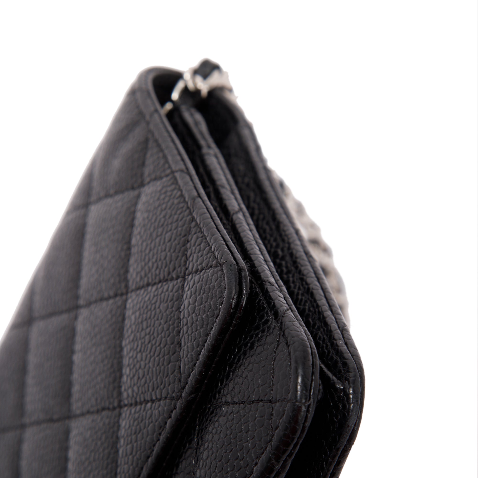 Chanel Black Caviar Classic Wallet on Chain