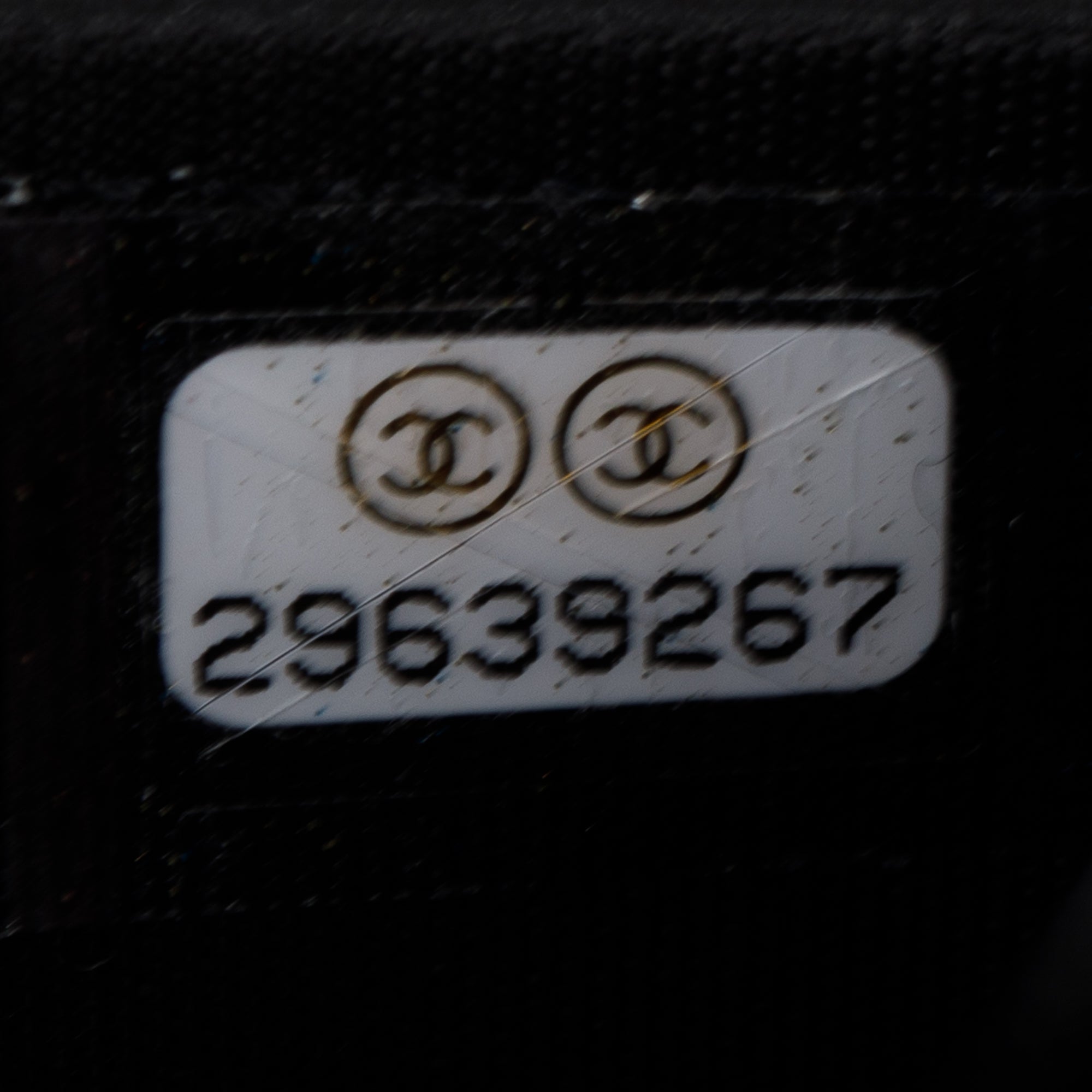 Chanel Black Caviar Leather Boy Wallet on Chain w/ Box & Authenticity Card