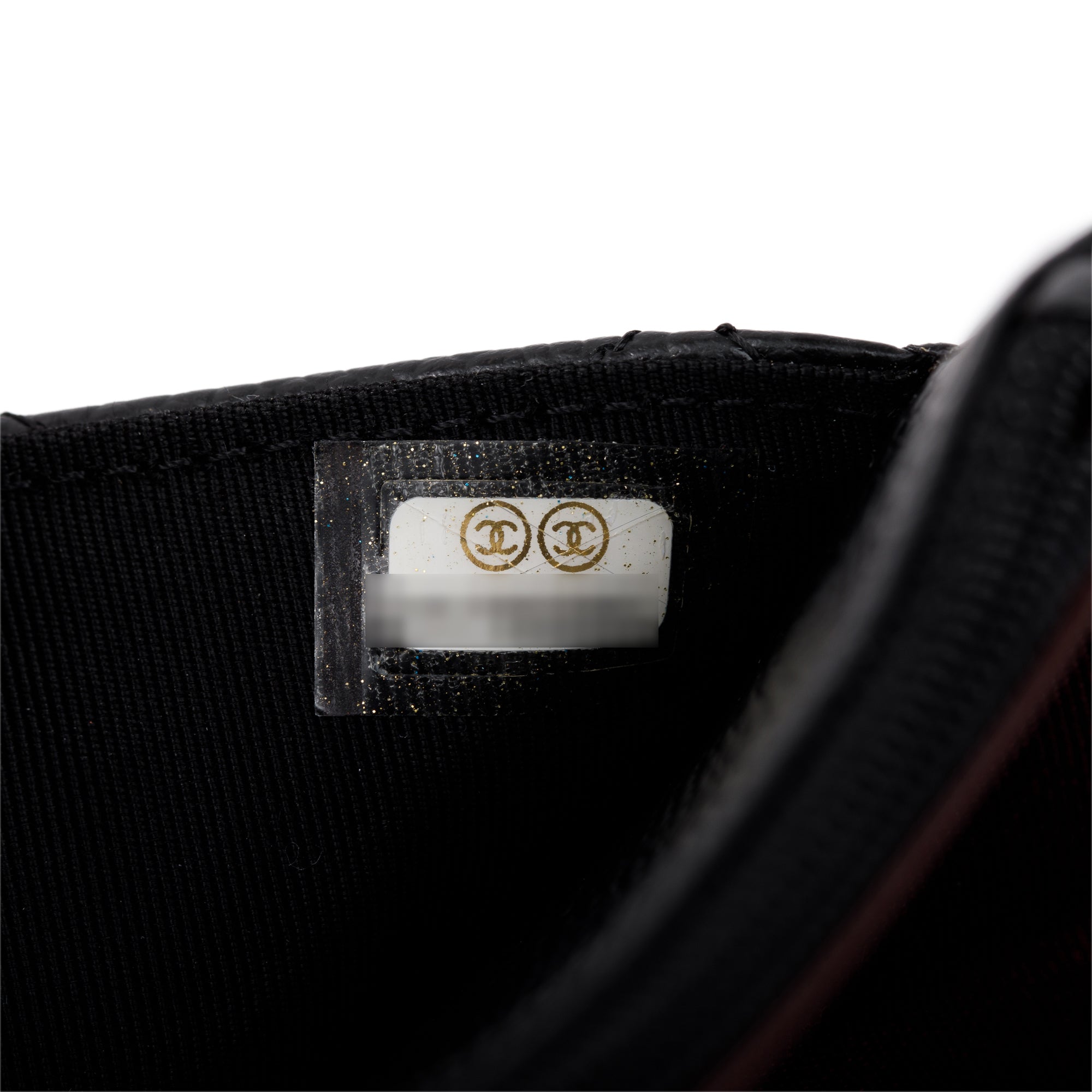 Chanel Black Caviar Leather Classic Wallet on Chain w/ Box & Authenticity Card