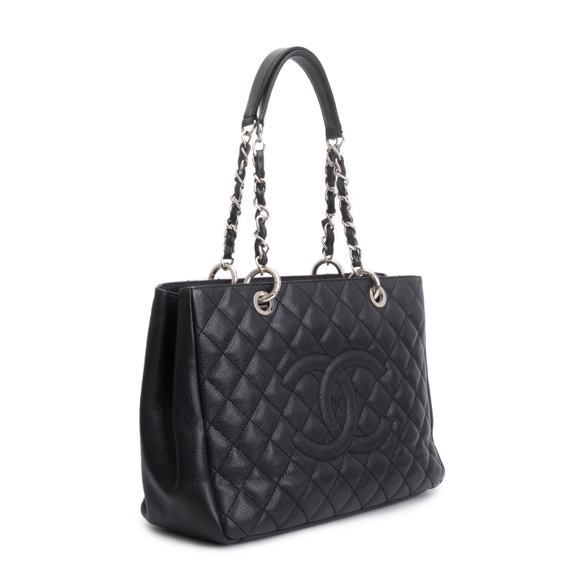 Chanel Black Caviar Leather Grand Shopping Tote (GST)