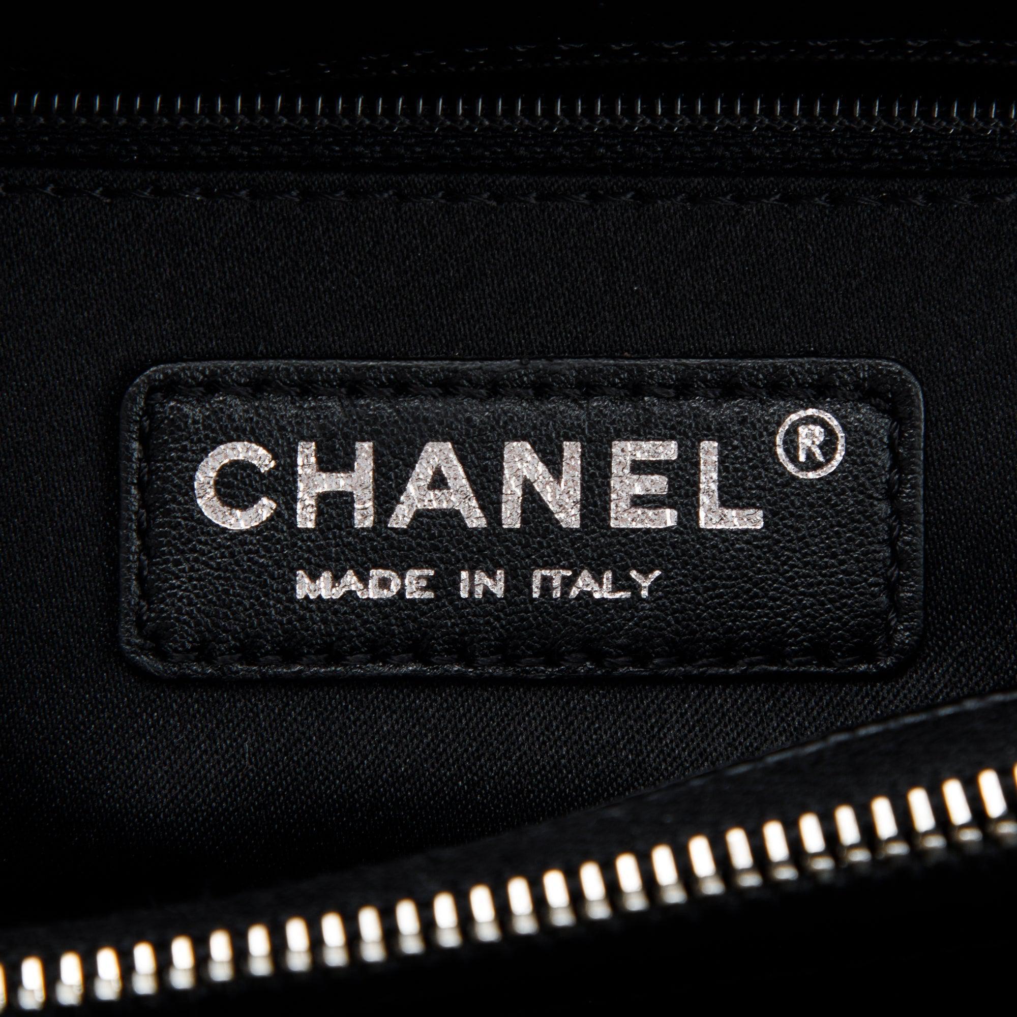 Chanel Black Caviar Leather Grand Shopping Tote (GST) w/ Authenticity Card