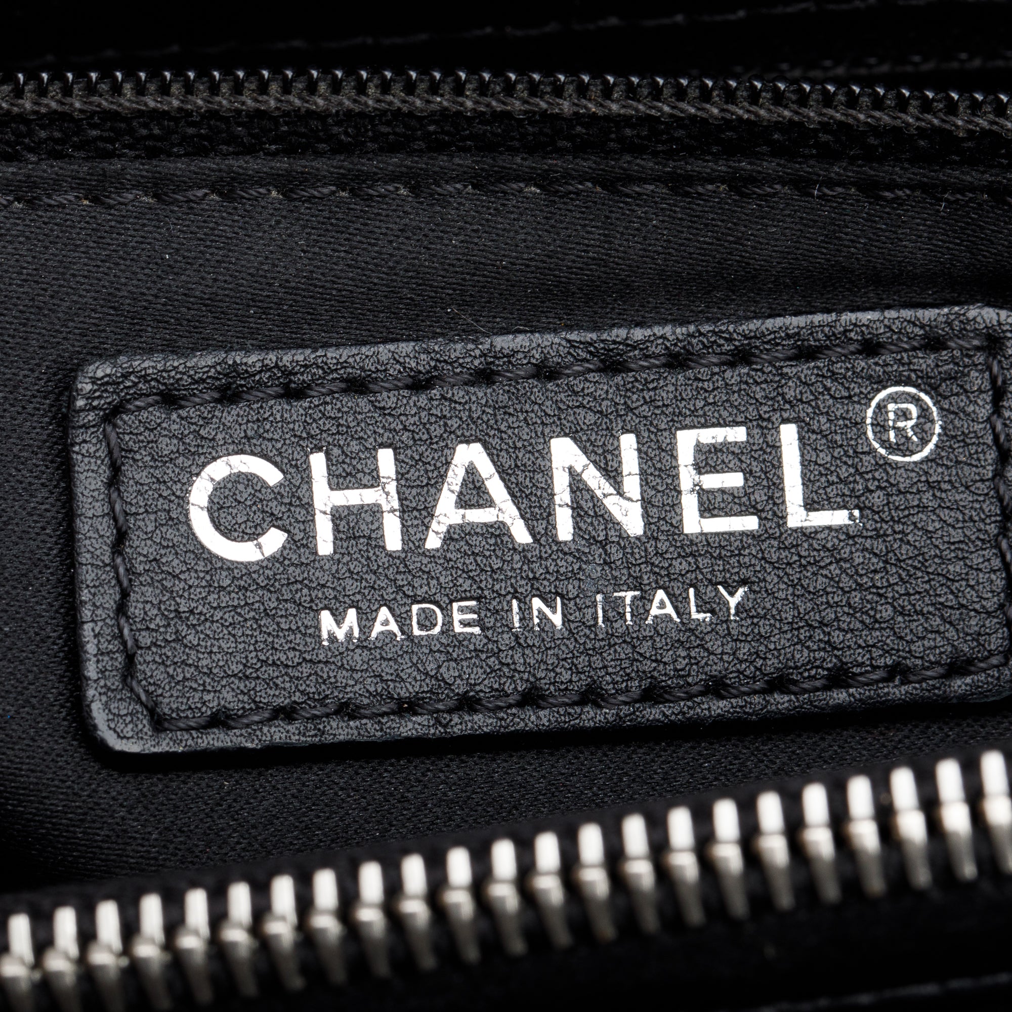 Chanel Black Caviar Leather Grand Shopping Tote (GST) w/ Authenticity Card