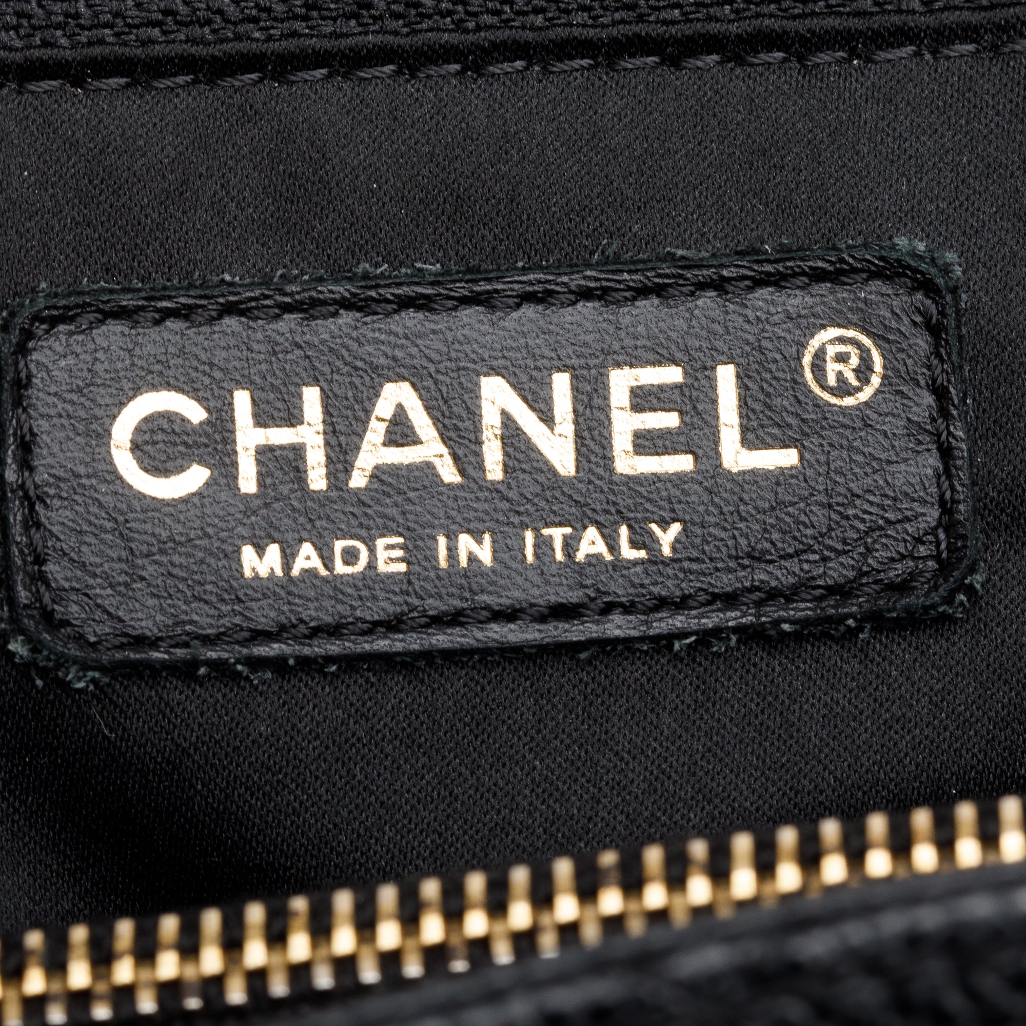 Chanel Black Caviar Leather Grand Shopping Tote (GST) w/ Authenticity Card & Receipt
