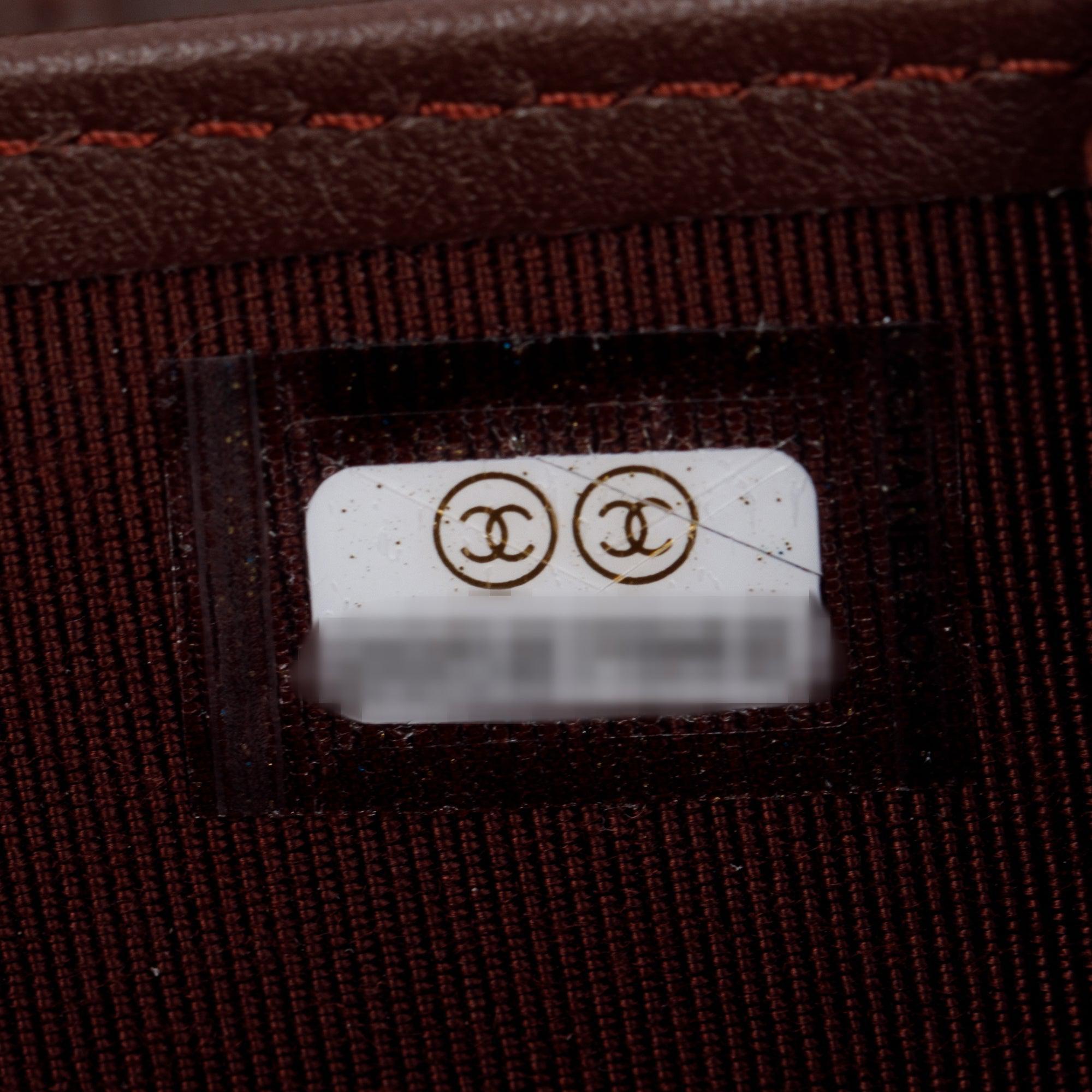 Chanel Black Caviar Leather Large Zip Around Organizer Wallet w/ Box & Authenticity Card