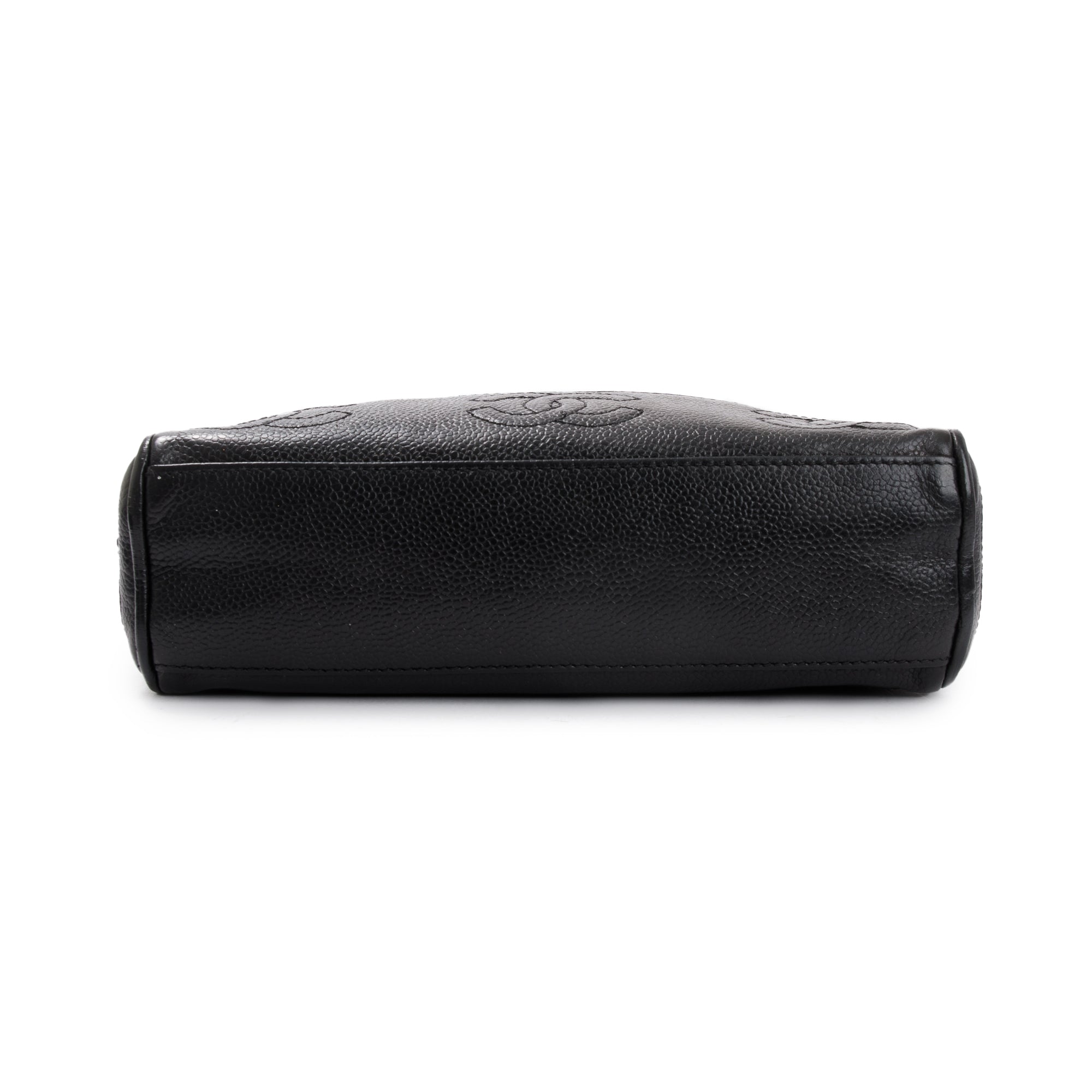Chanel Black Caviar Leather Small Vintage CC Shoulder Bag