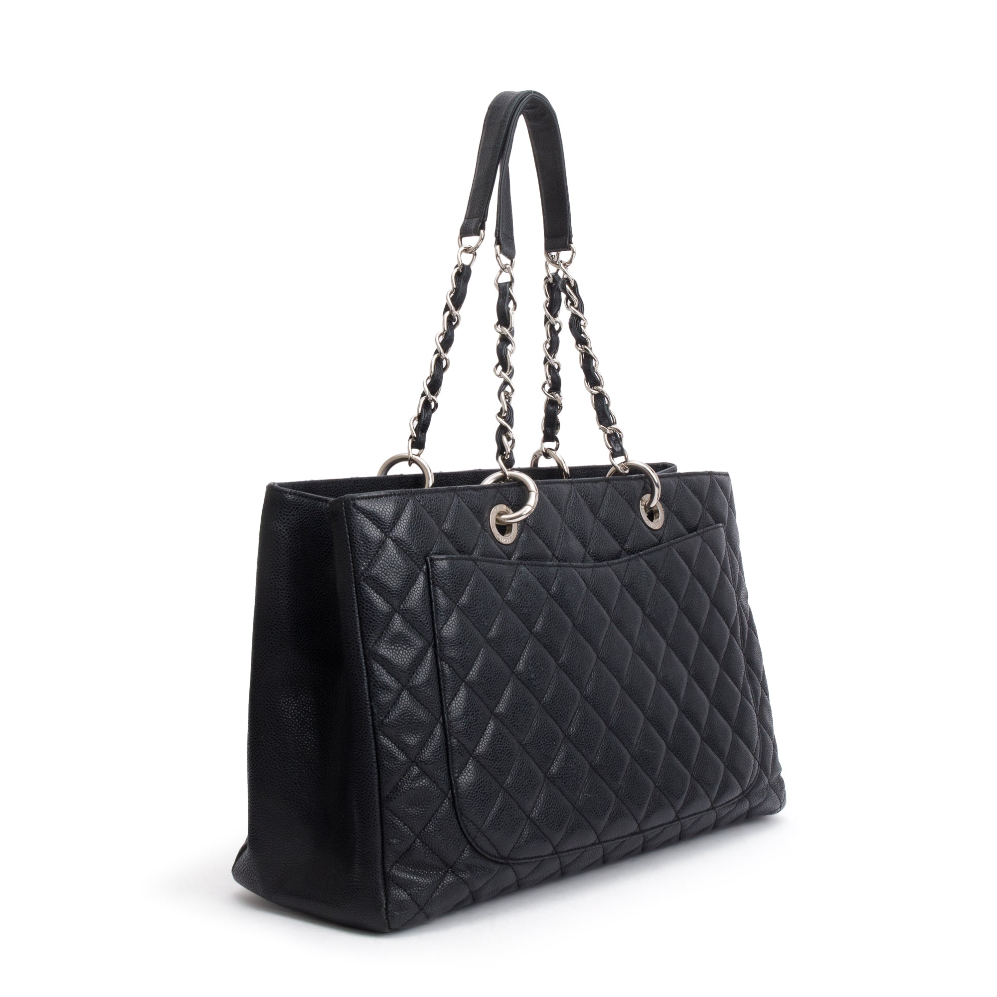 Chanel Black Caviar Leather XL Grand Shopping Tote (GST)