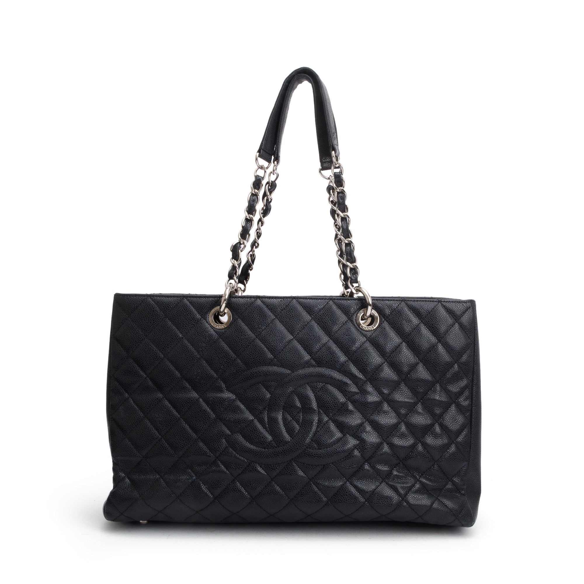 Chanel Black Caviar Leather XL Grand Shopping Tote (GST)