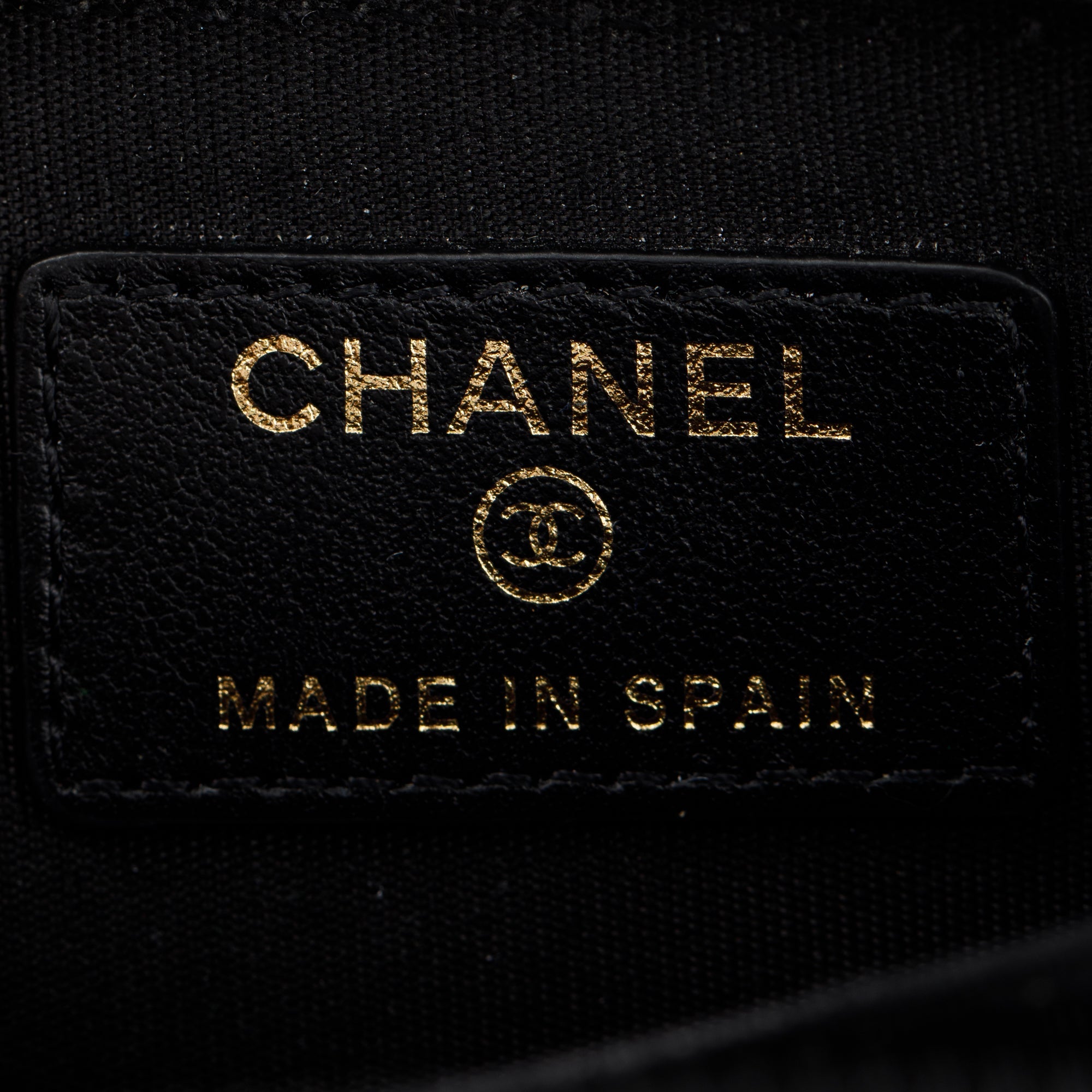 Chanel Black Caviar Leather Zip Around Boy Coin Purse