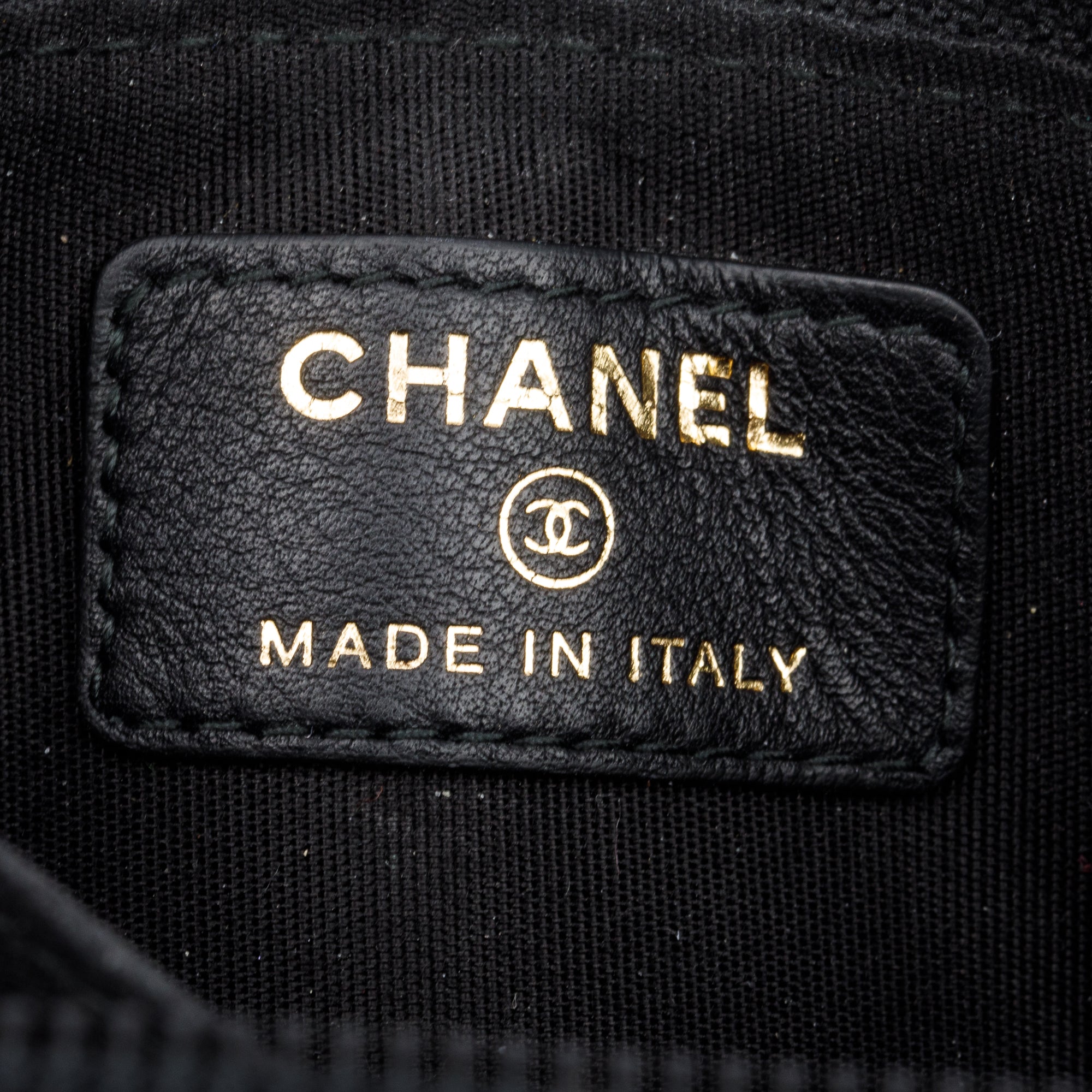 Chanel Black Caviar Leather Zip Around Boy Coin Purse w/ Box & Authenticity Card