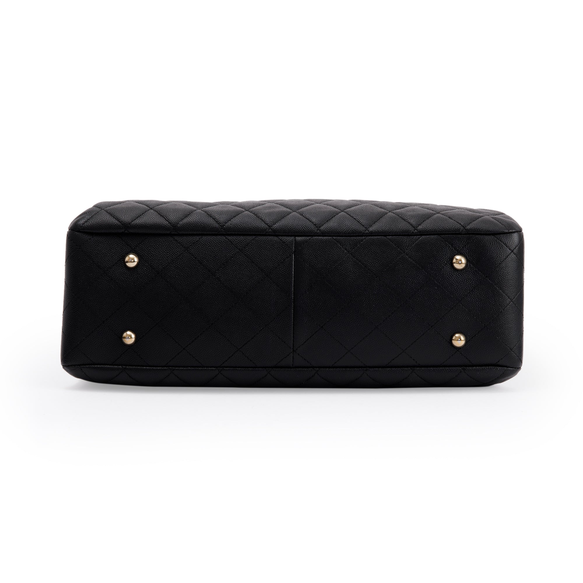 Chanel Black Caviar Quilted Large Classic Shopping Tote