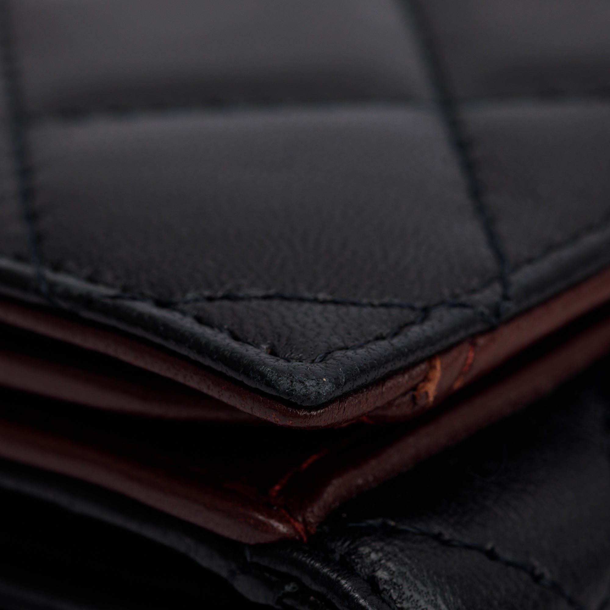 Chanel Black Caviar Quilted Leather CC Long Double Wallet w/ Box & Authenticity Card