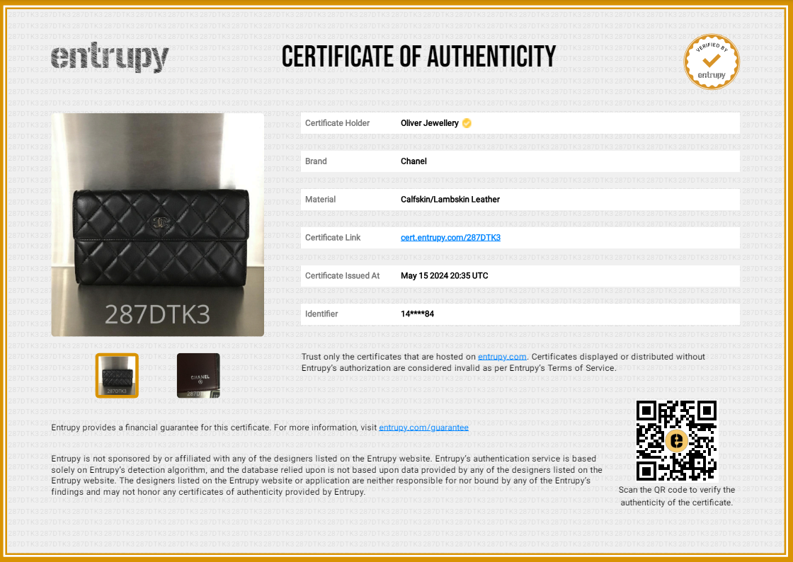 Chanel Black Caviar Quilted Leather CC Long Double Wallet w/ Box & Authenticity Card