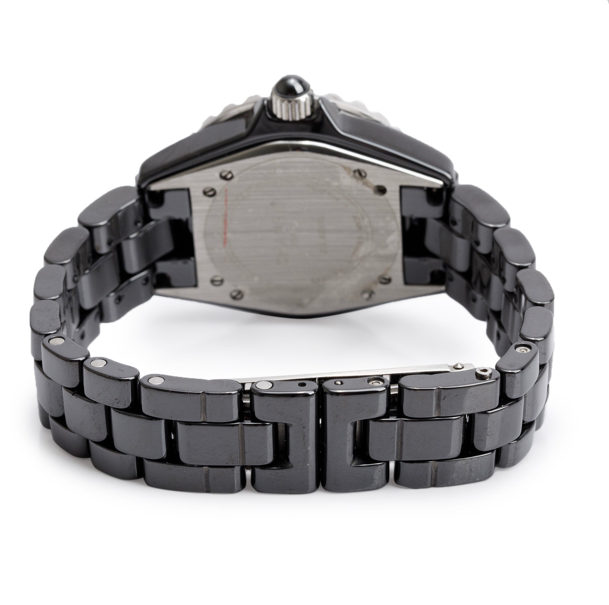 Chanel Black Ceramic 33 MM J12 Quartz Watch H0682