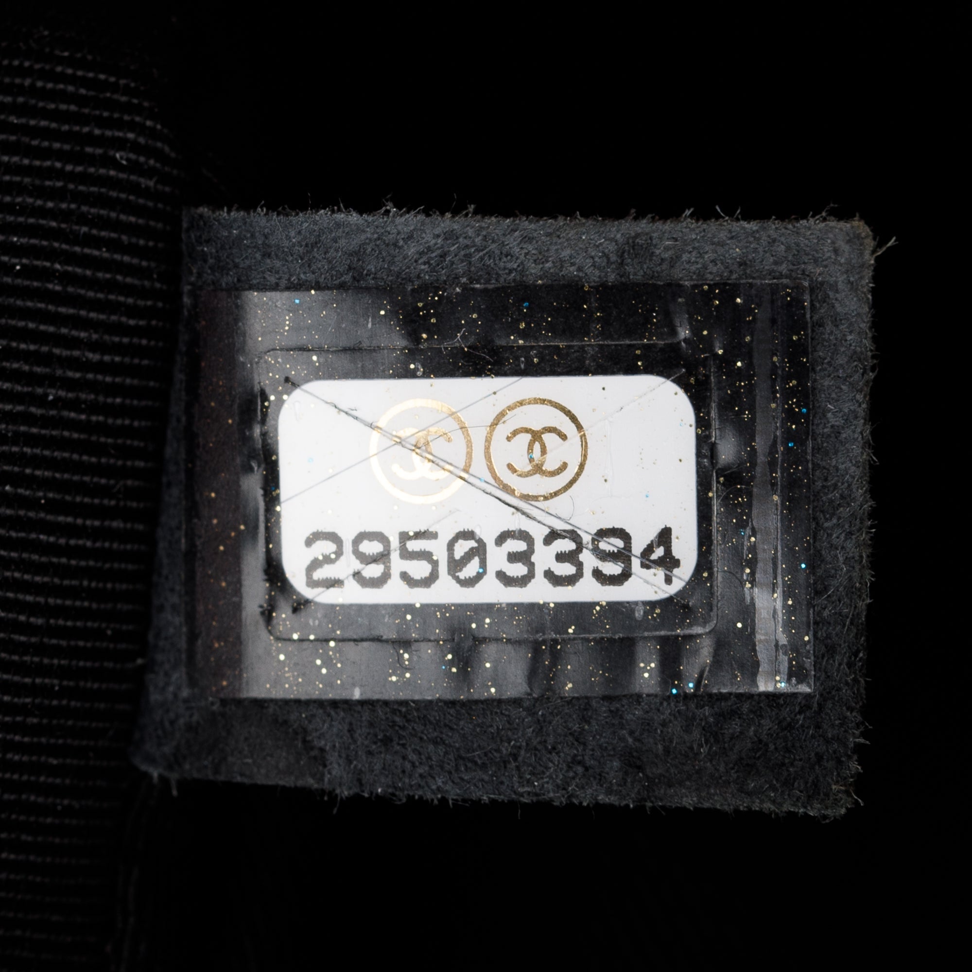 Chanel Black Chevron Caviar Medium Boy Bag w/ Box & Authenticity Card