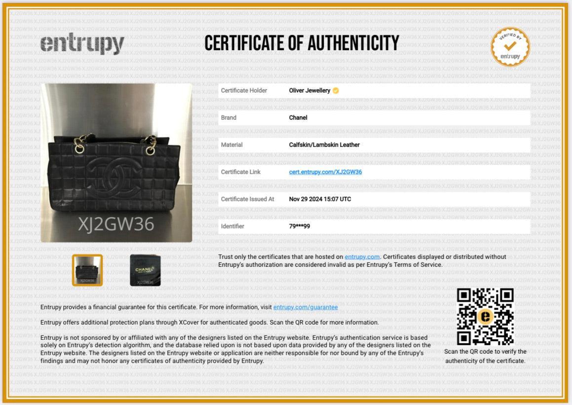 Chanel Black Chocolate Bar Quilted Leather Petit Timeless Tote w/ Box & Authenticity Card