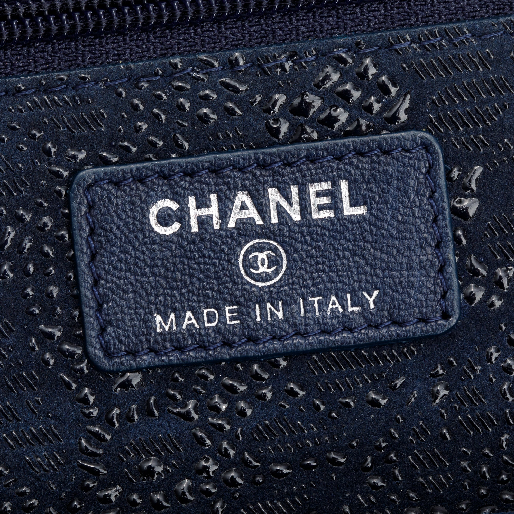 Chanel Black Lace Goatskin Classic Wallet on Chain w/ Box & Authenticity Card