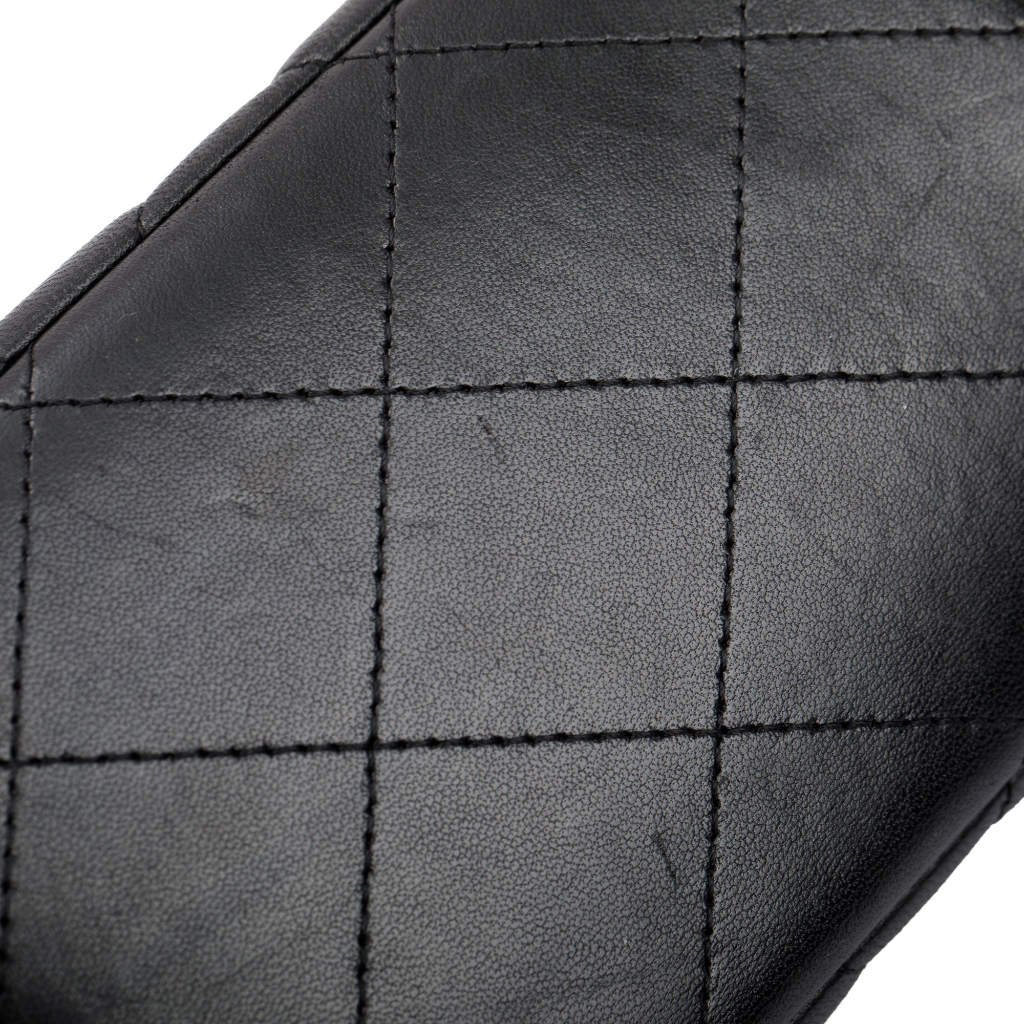 Chanel Black Lambskin Classic Jumbo Double Flap Bag w/ Box & Authenticity Card