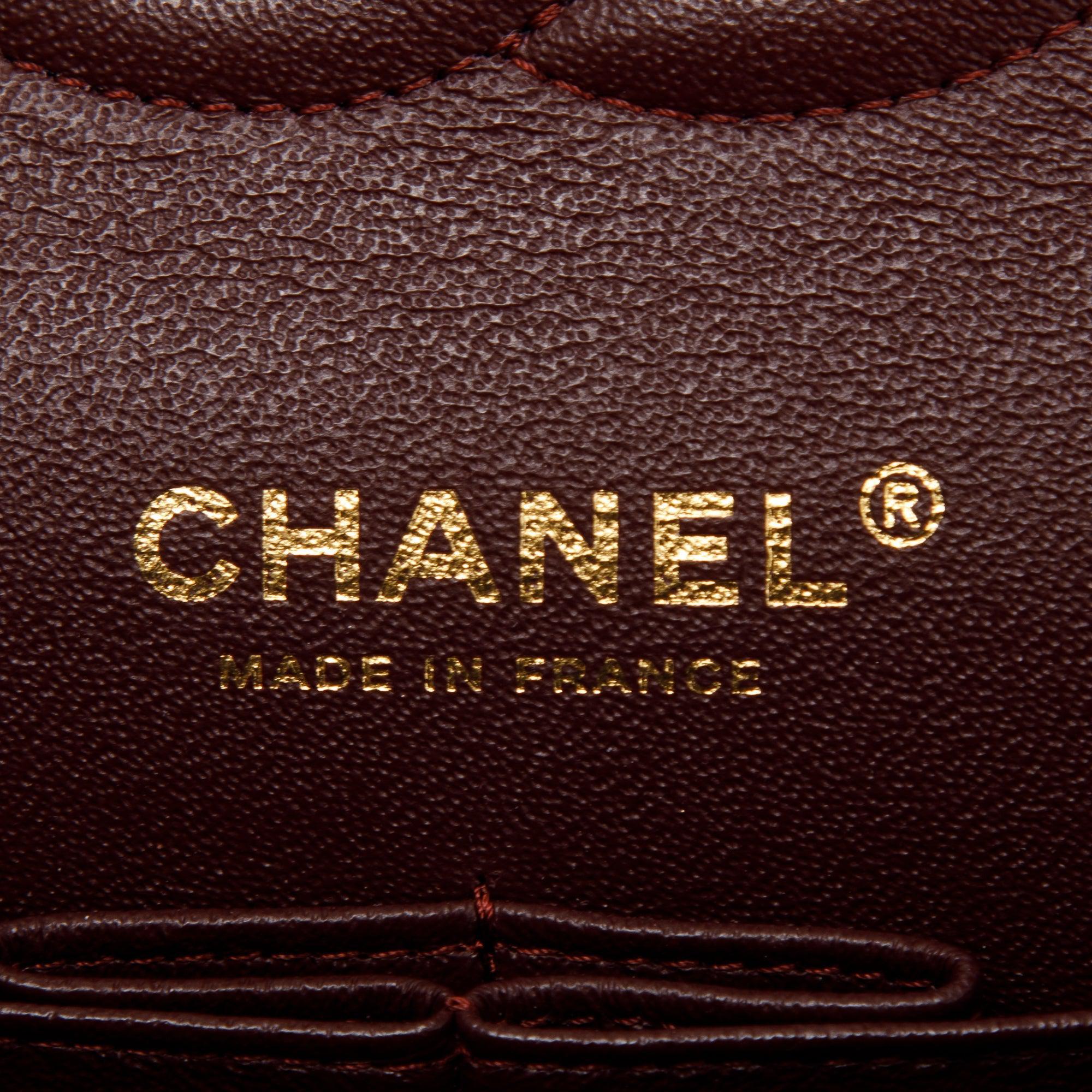 Chanel Black Lambskin Classic Medium Double Flap Bag