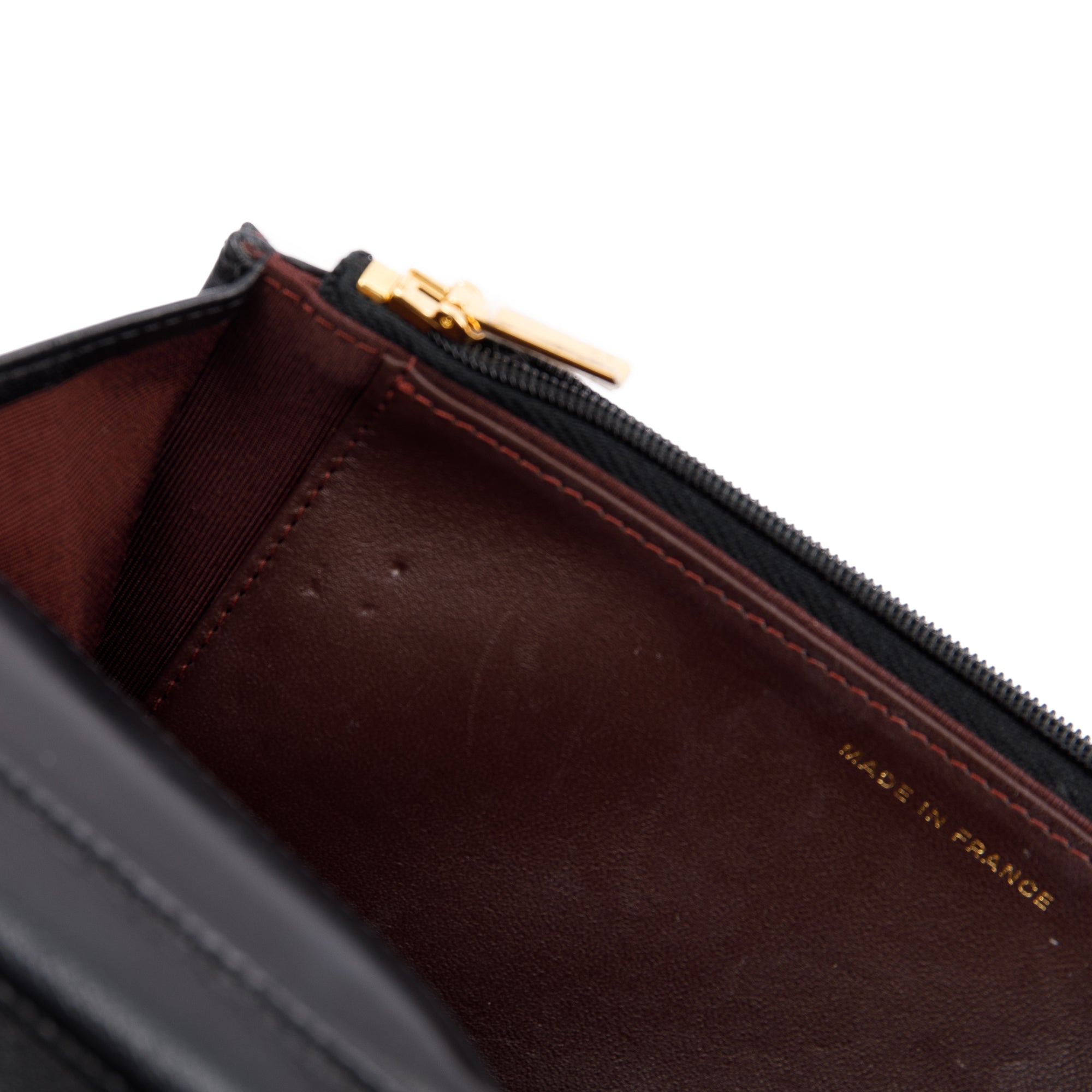 Chanel Black Lambskin Classic Wallet on Chain w/ Box & Authenticity Card