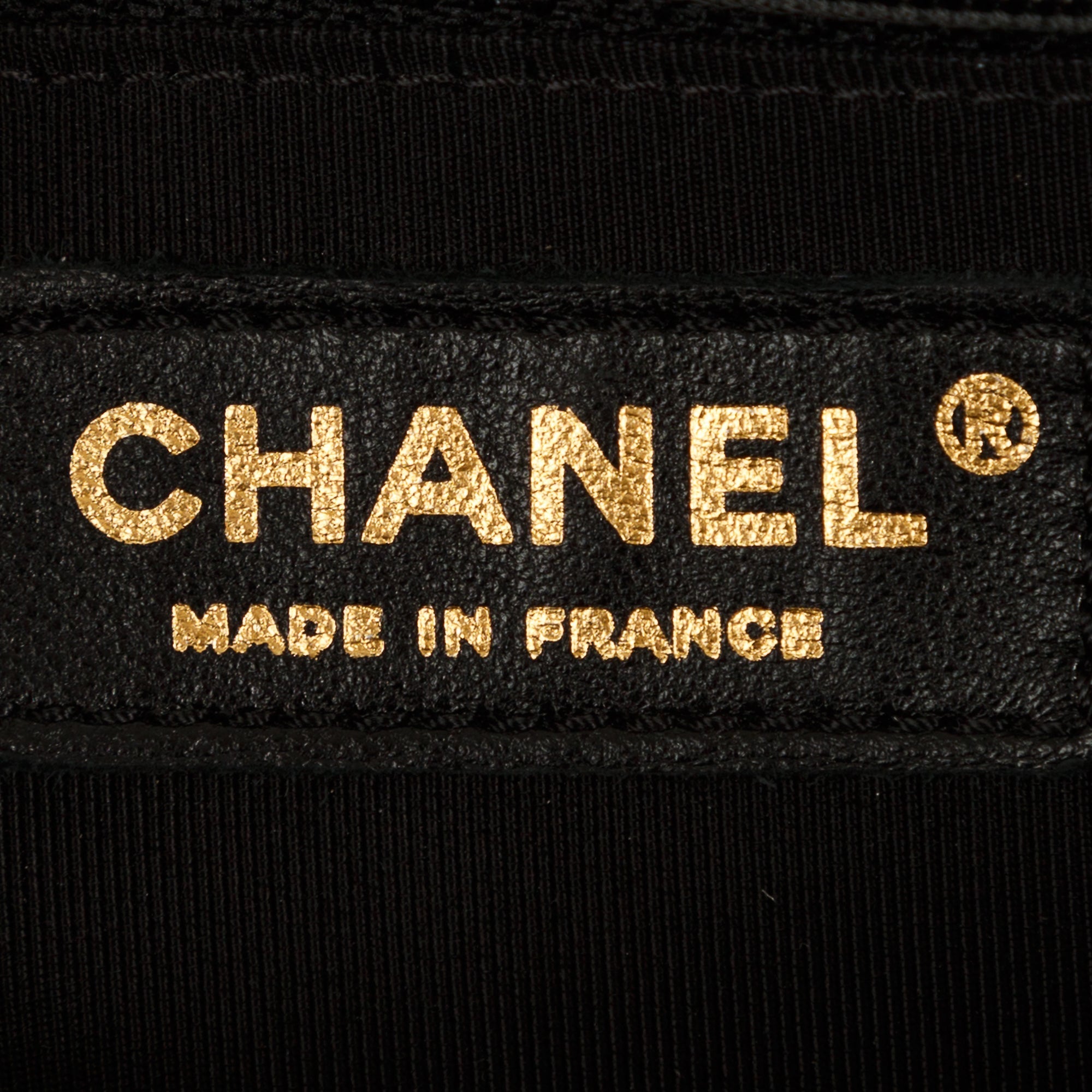 Chanel Black Lambskin Large Boy Bag w/ Authenticity Card