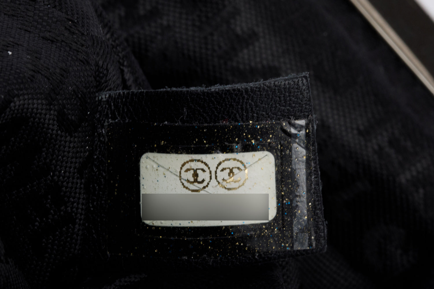 Chanel Black Lambskin Leather CC Kisslock Frame Evening Clutch Bag