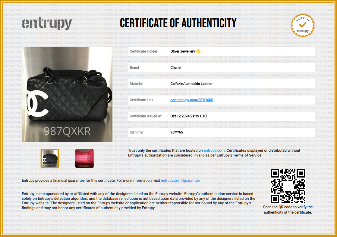 Chanel Black Lambskin Leather Medium Ligne Cambon Bowler Bag