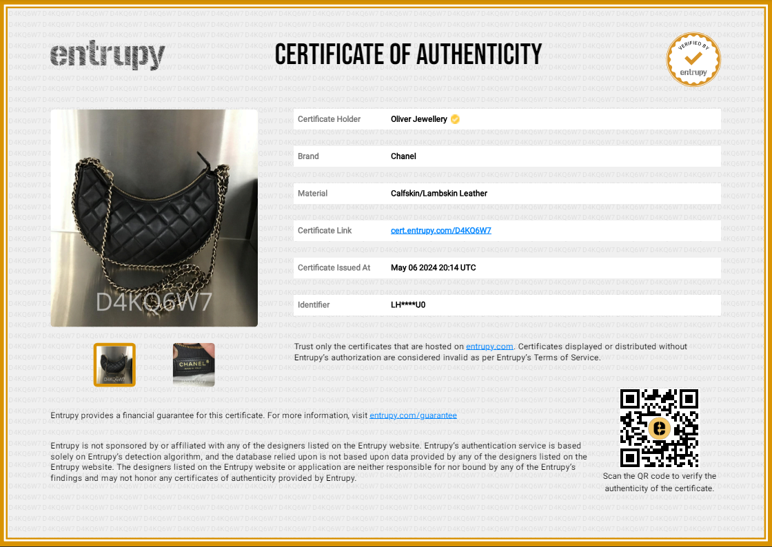 Chanel Black Lambskin Leather Small Chain Around Hobo Bag w/ Box