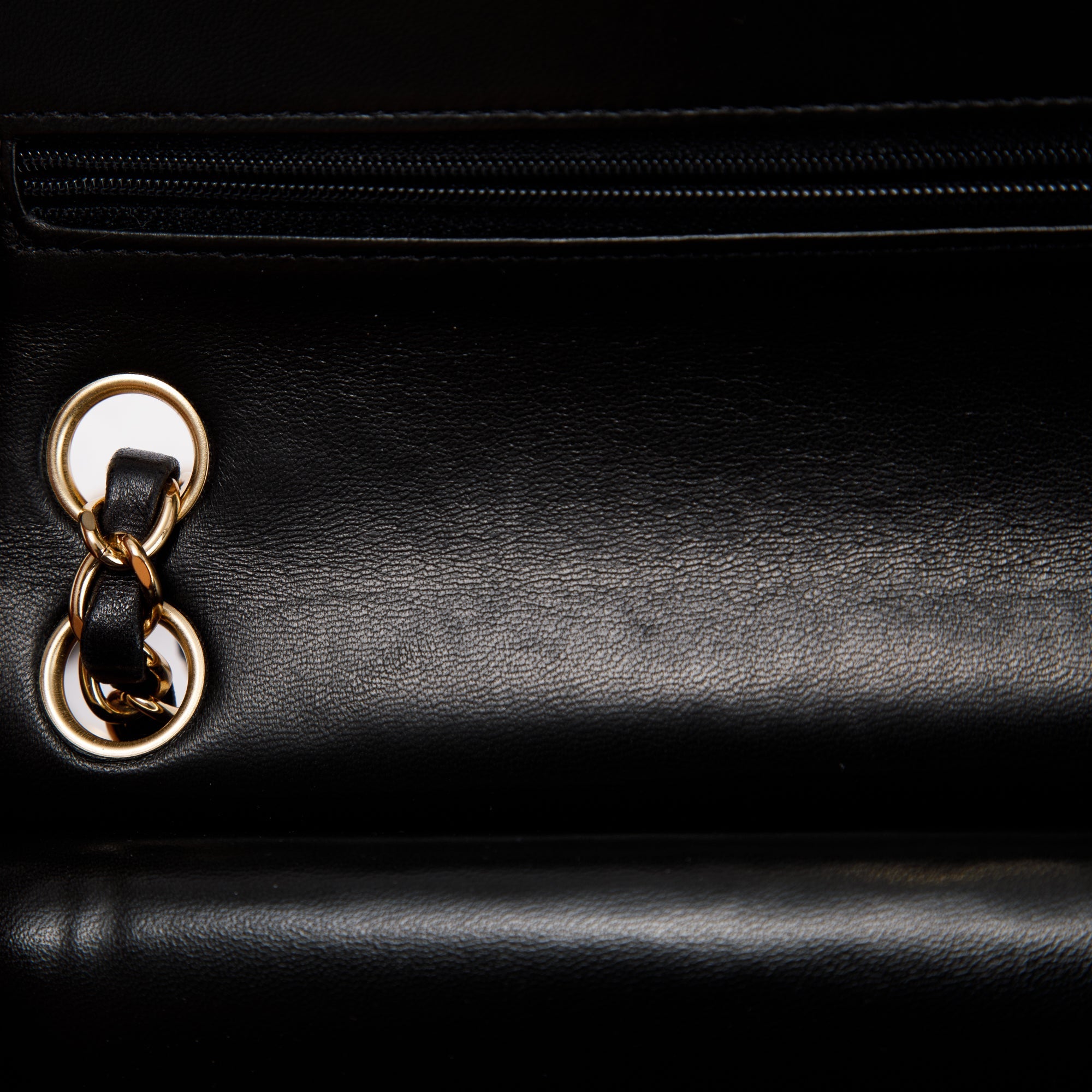 Chanel Black Lambskin Small Classic Double Flap Bag