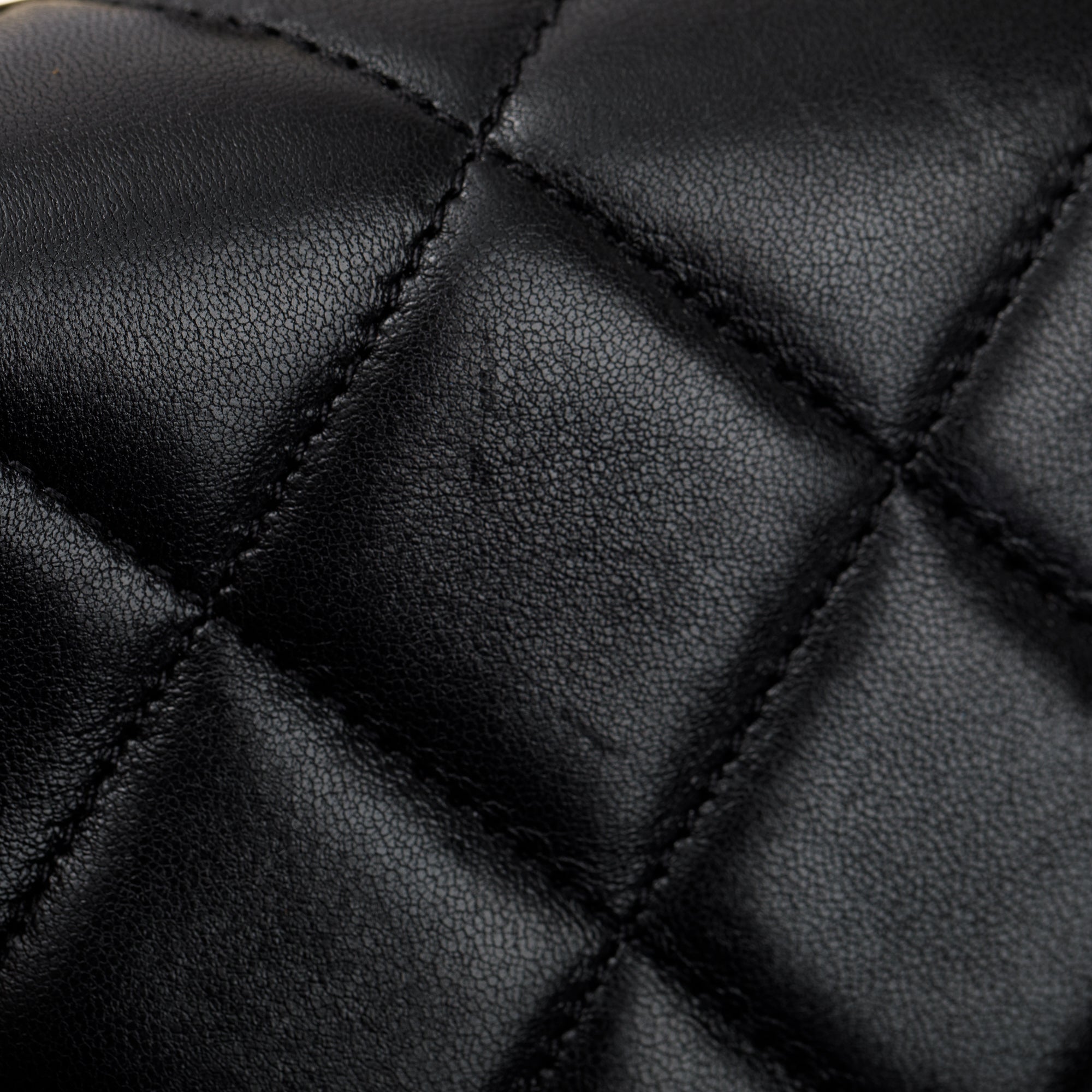 Chanel Black Lambskin Trendy CC Small Top Handle Flap Bag